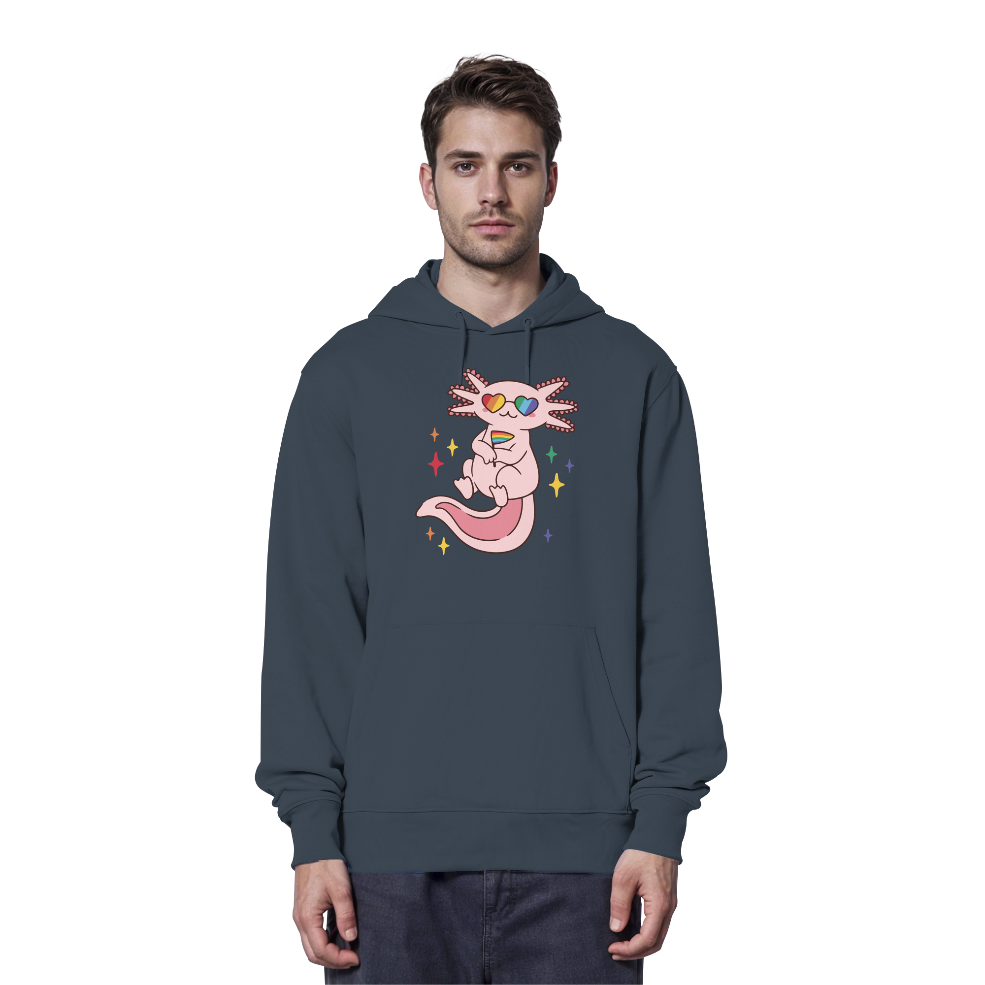 Big Pride Axolotl - Organic Hoodie