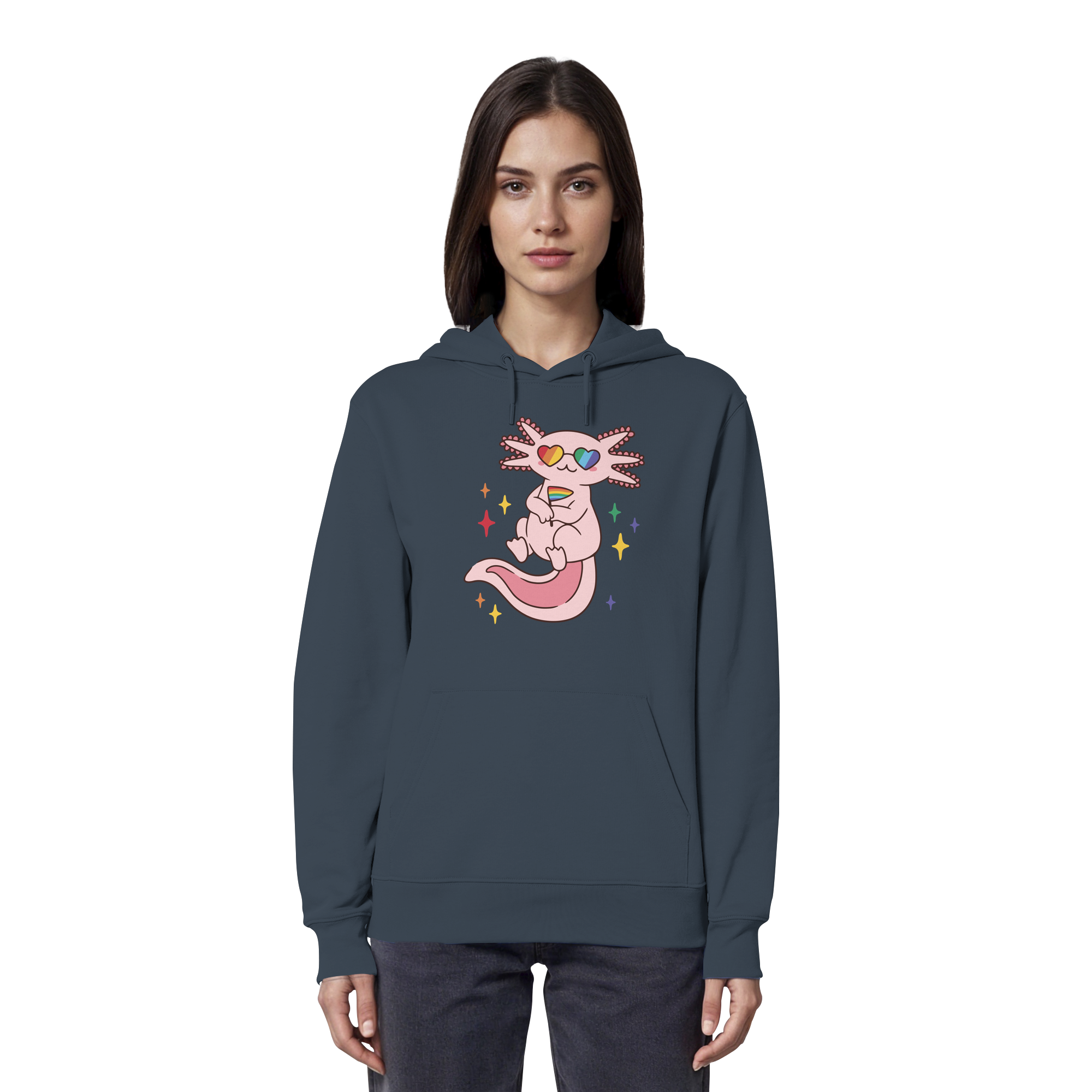Big Pride Axolotl - Organic Hoodie