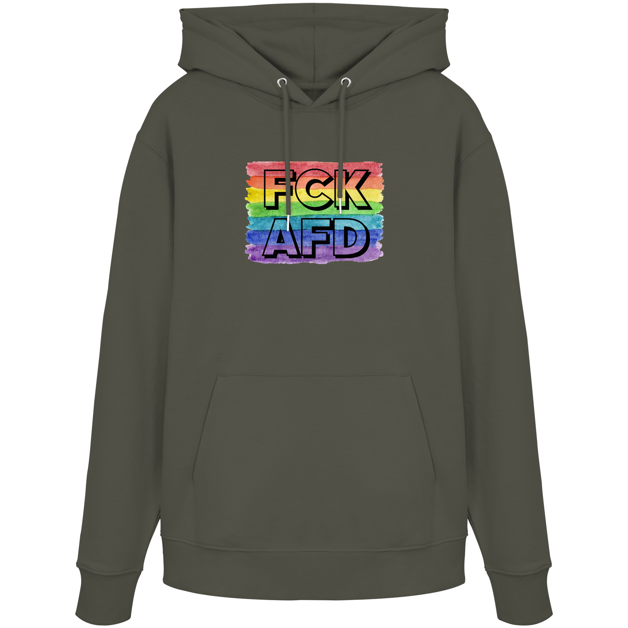 FCK AFD "Rainbow Resistance Edition" - Organic Hoodie