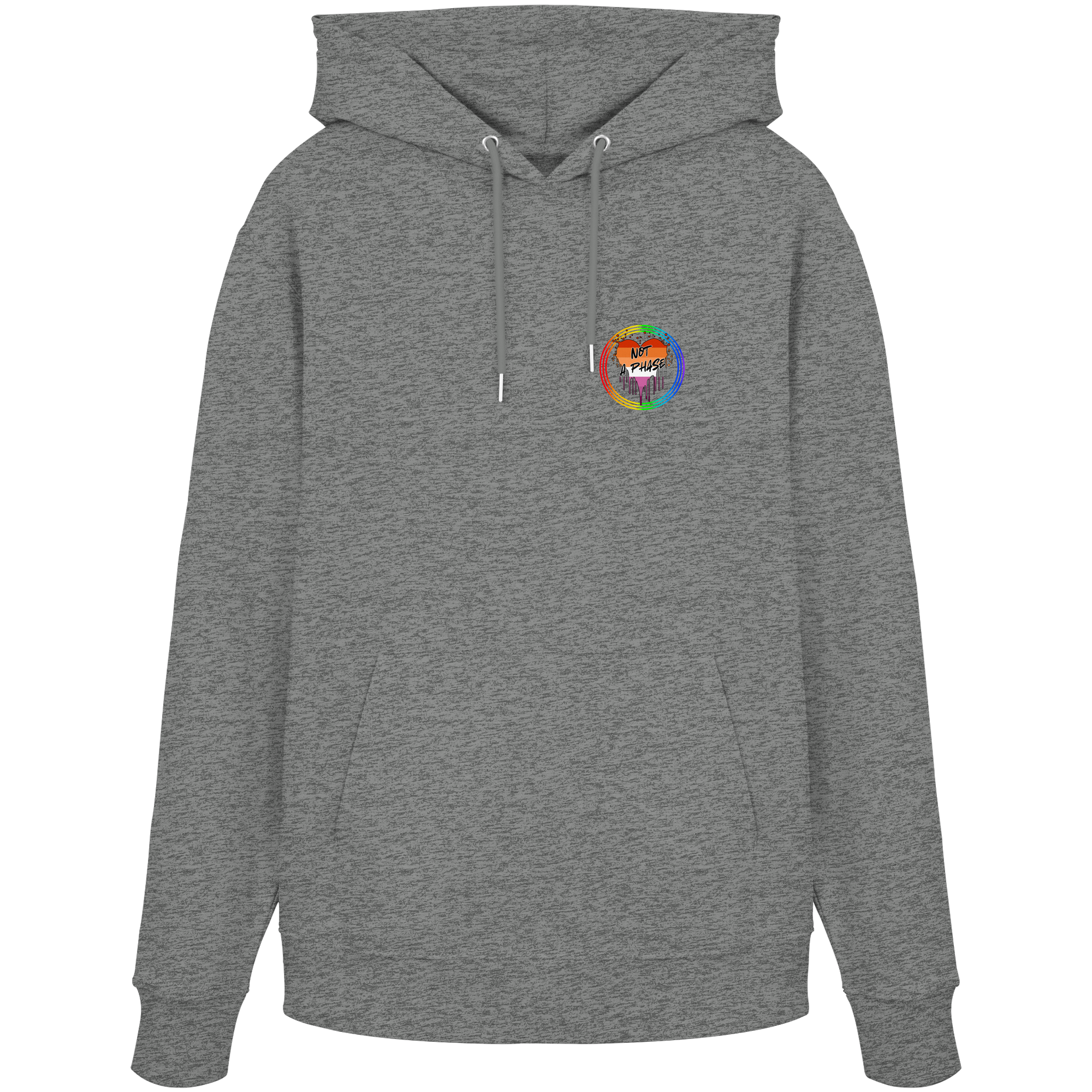 Lesbian Not a Phase "Regenbogenkreis Edition" - Organic Hoodie