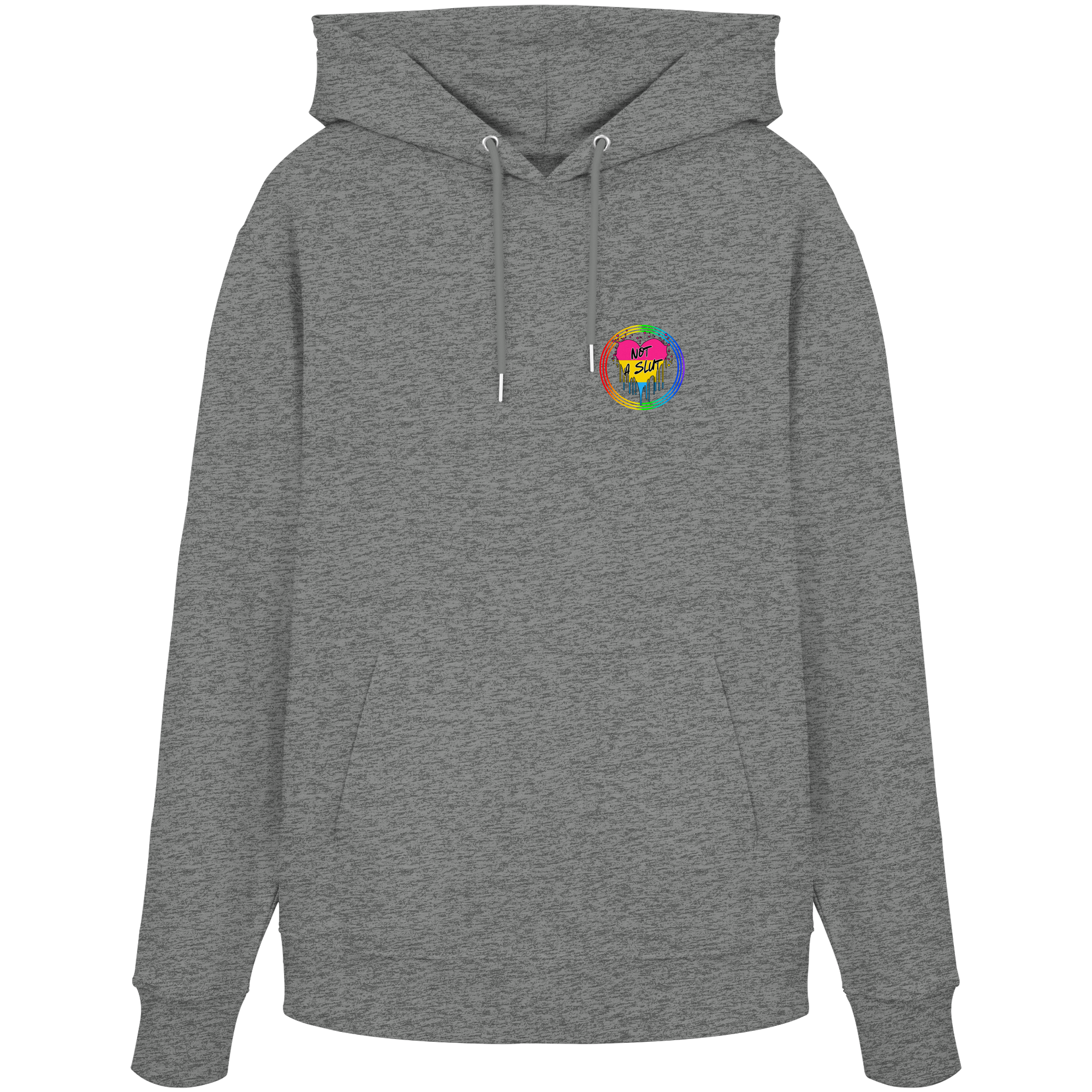 Pansexual Not a Slut "Regenbogenkreis Edition" - Organic Hoodie