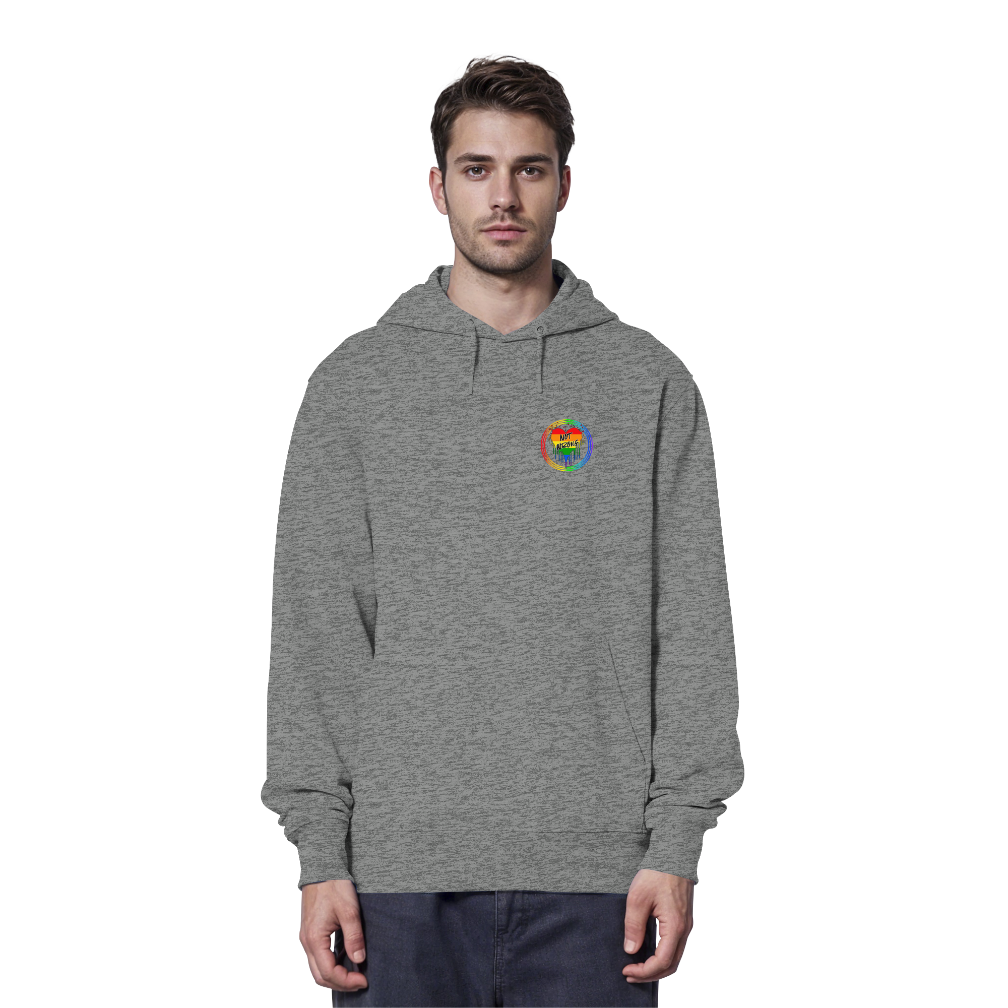 Queer Not Wrong "Regenbogenkreis Edition" - Organic Hoodie