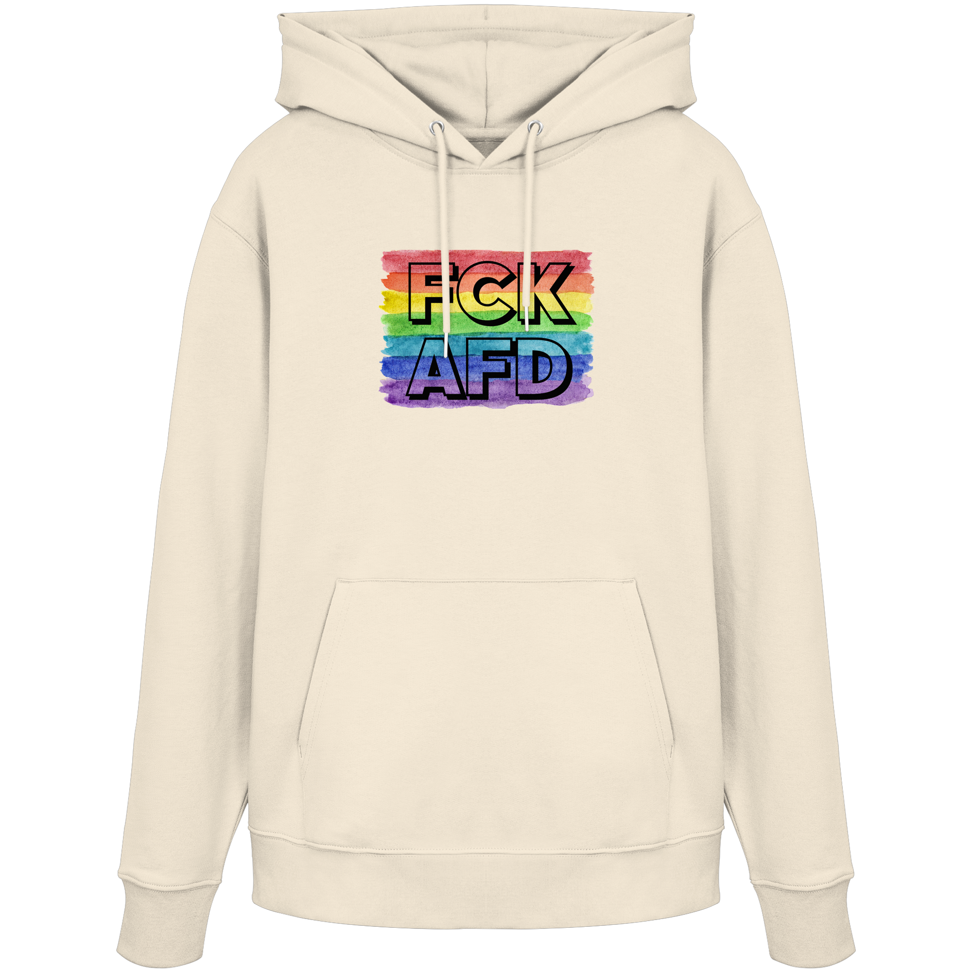 FCK AFD "Rainbow Resistance Edition" - Organic Hoodie