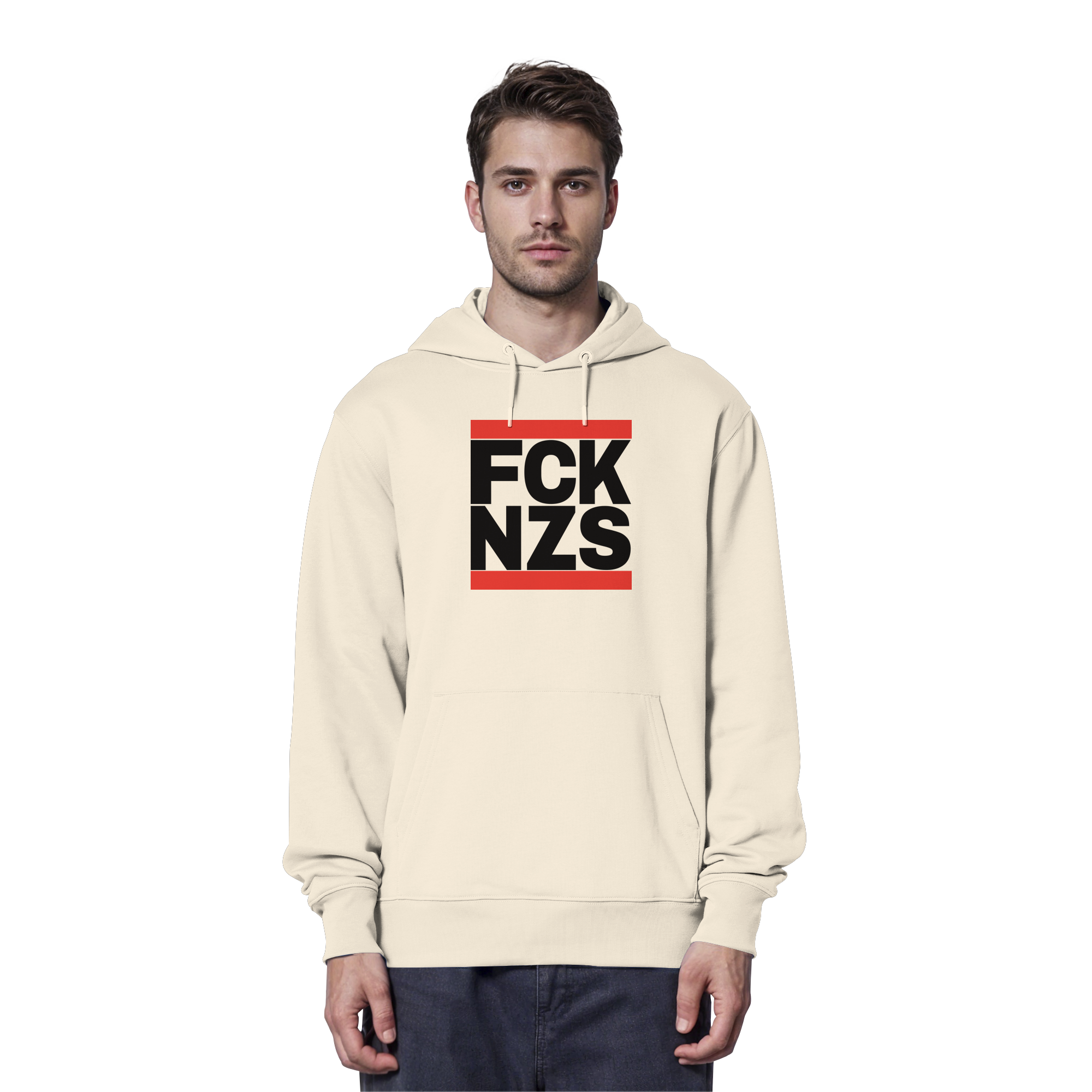 FCK NZS (schwarze Schrift) - Organic Hoodie