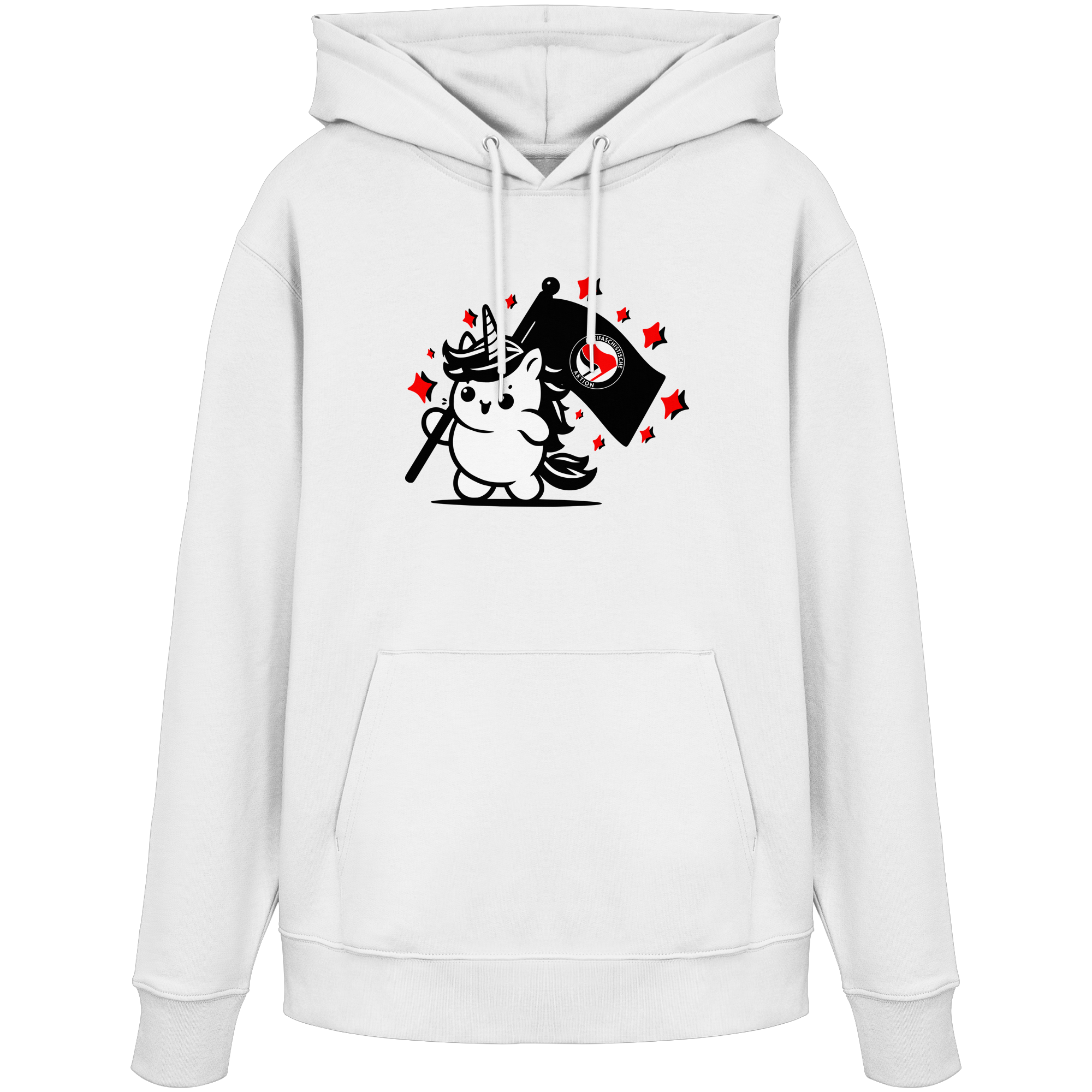 Einhorn Antifa - Organic Hoodie