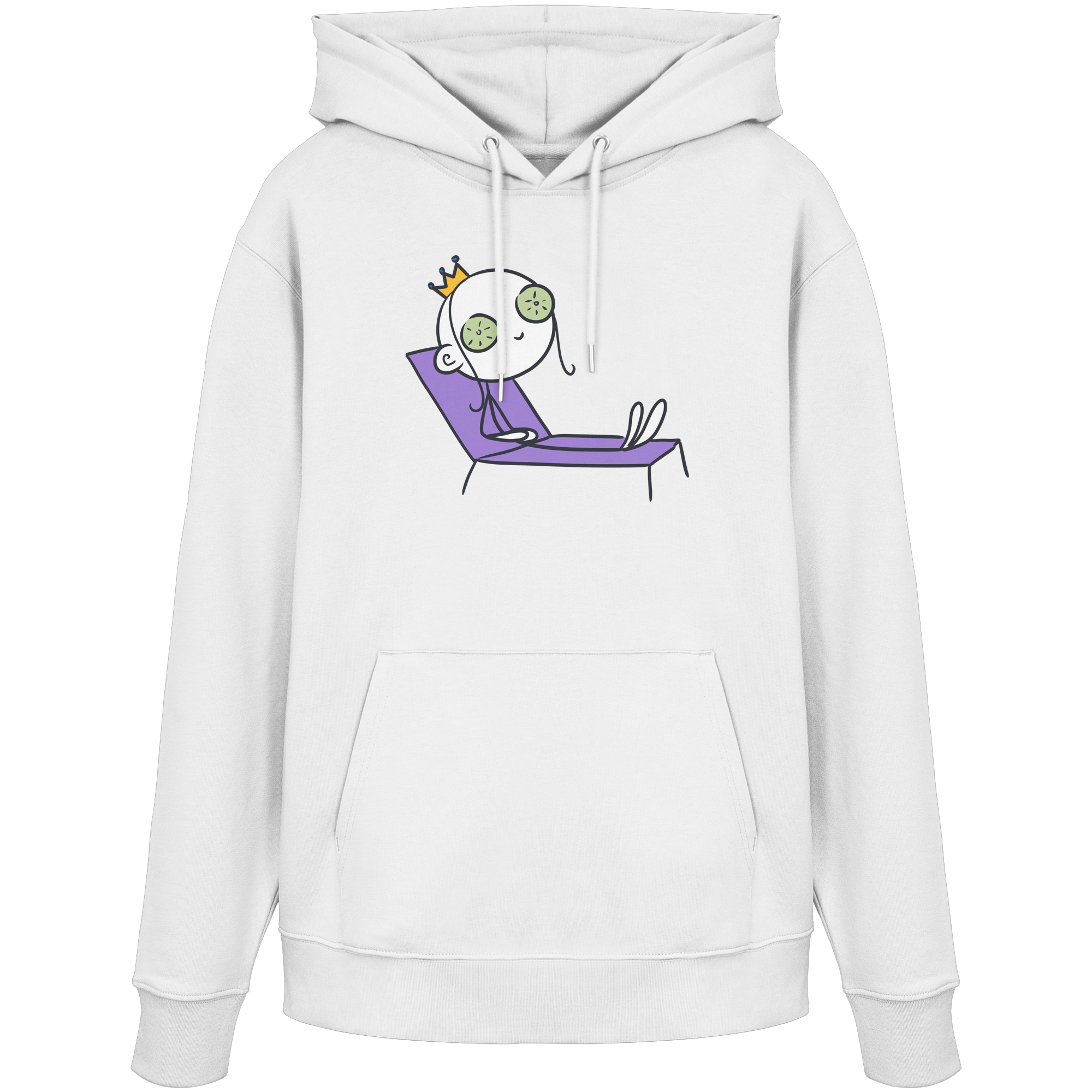 Seelenmännchen "Chill Out Edition" Frontprint - Organic Hoodie