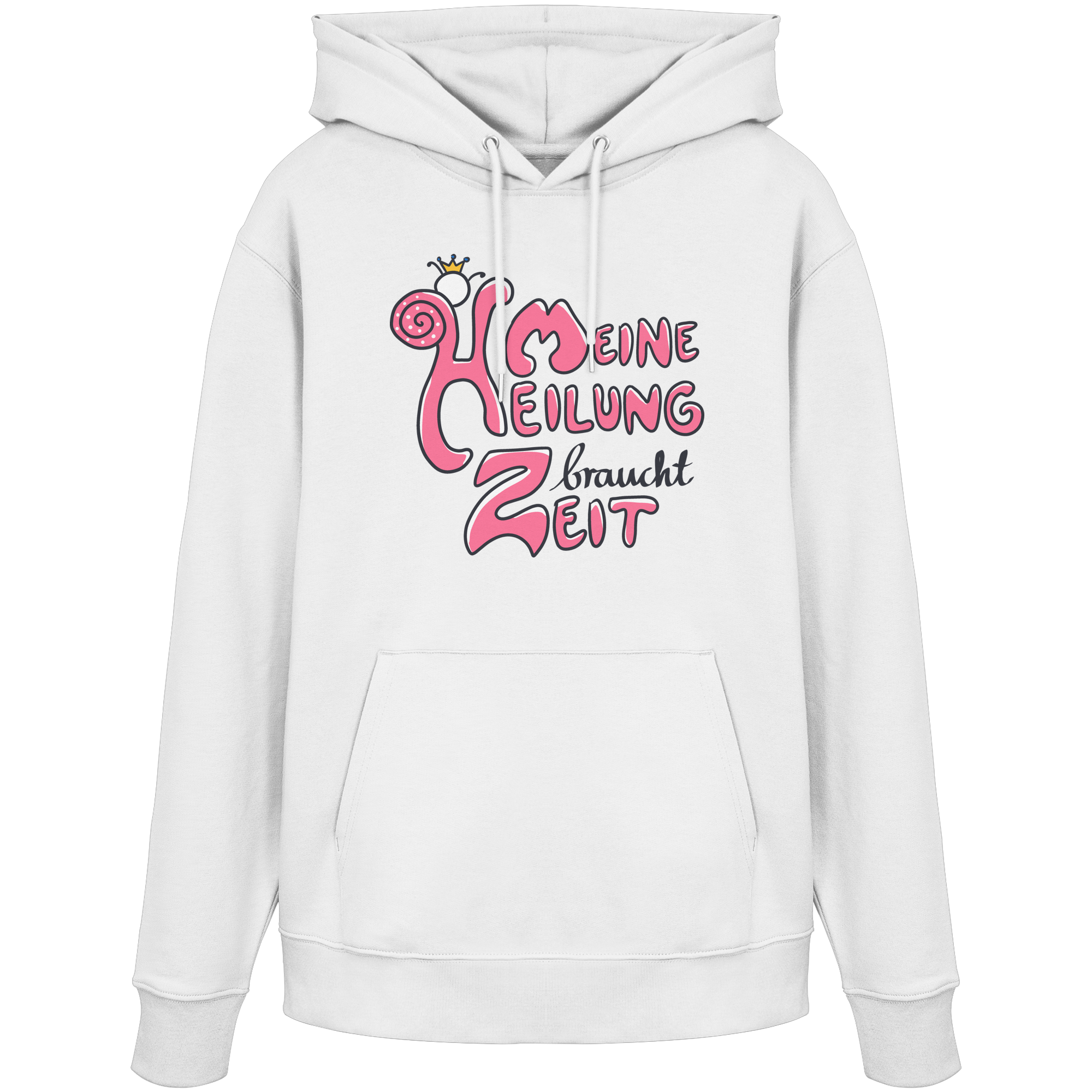 Meine Heilung braucht Zeit "Pinke Edition" - Organic Hoodie