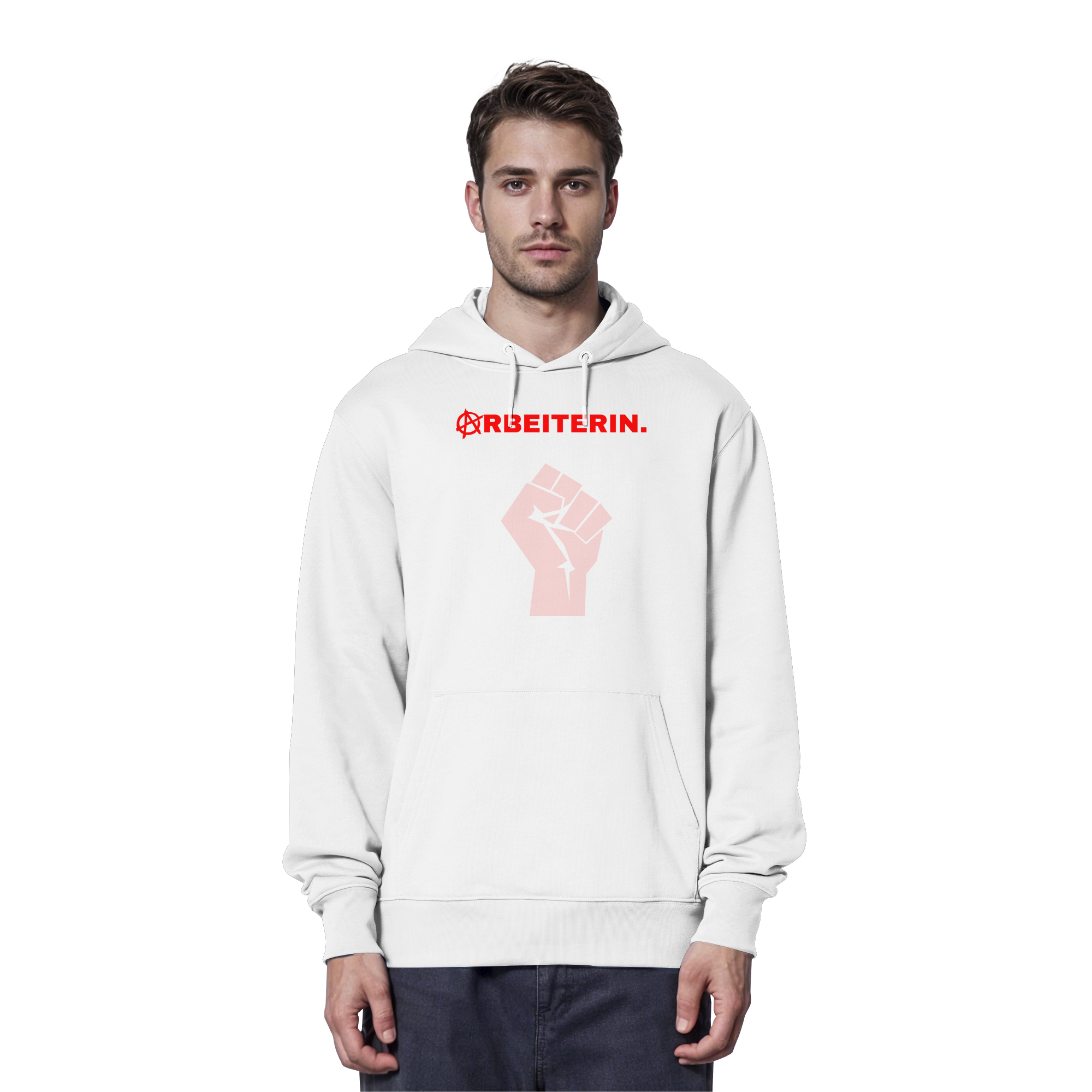 ARBEITERIN. "Solidarisch und Frei Edition" - Organic Hoodie