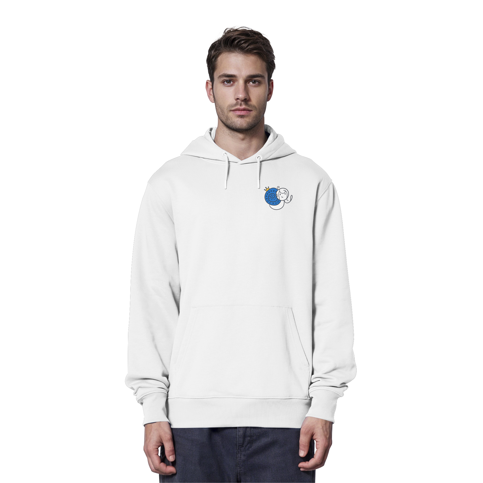 Meine Heilung braucht Zeit "Schwarze Edition" Backprint - Organic Hoodie