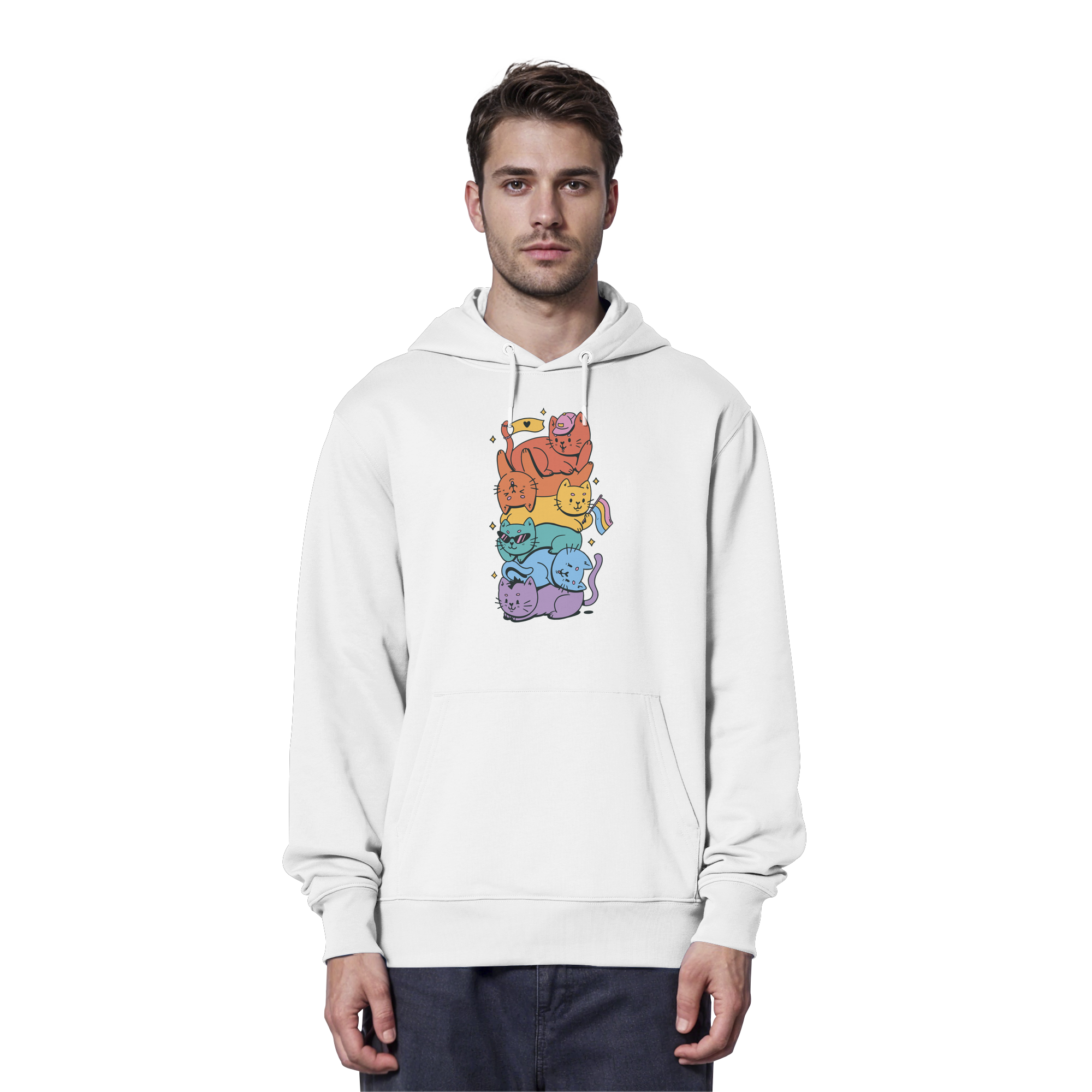 LGBTQ+ Katzen - Organic Hoodie