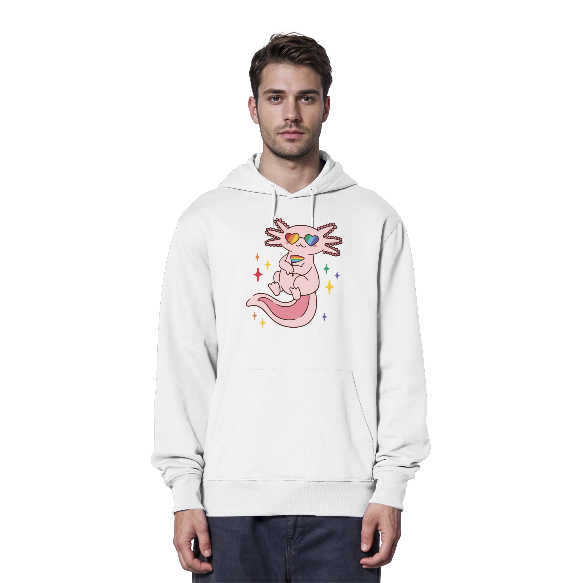 Big Pride Axolotl - Organic Hoodie