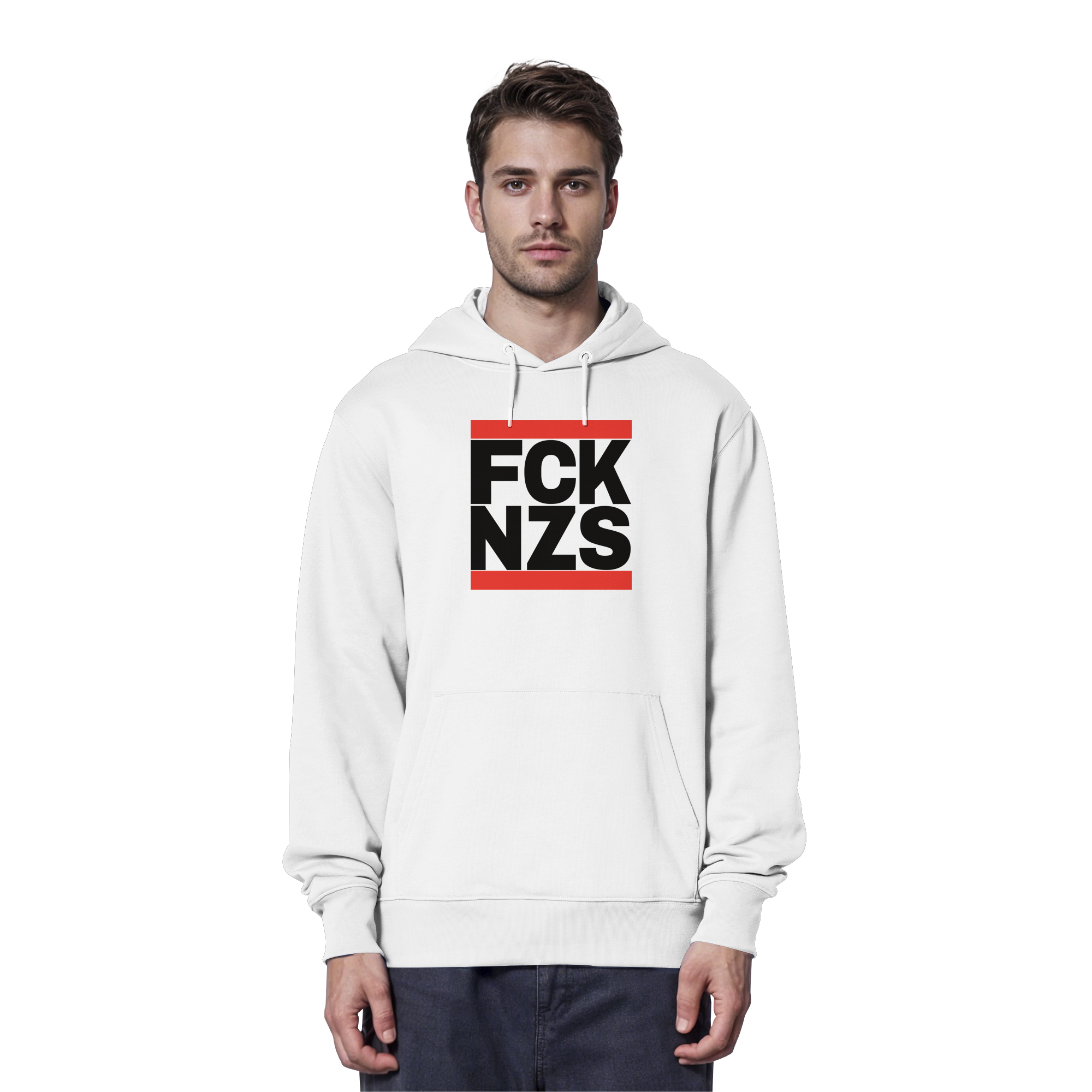 FCK NZS (schwarze Schrift) - Organic Hoodie