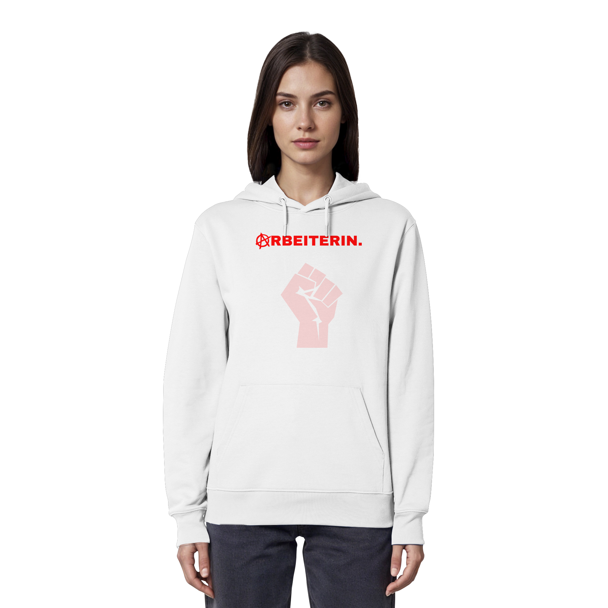 ARBEITERIN. "Solidarisch und Frei Edition" - Organic Hoodie