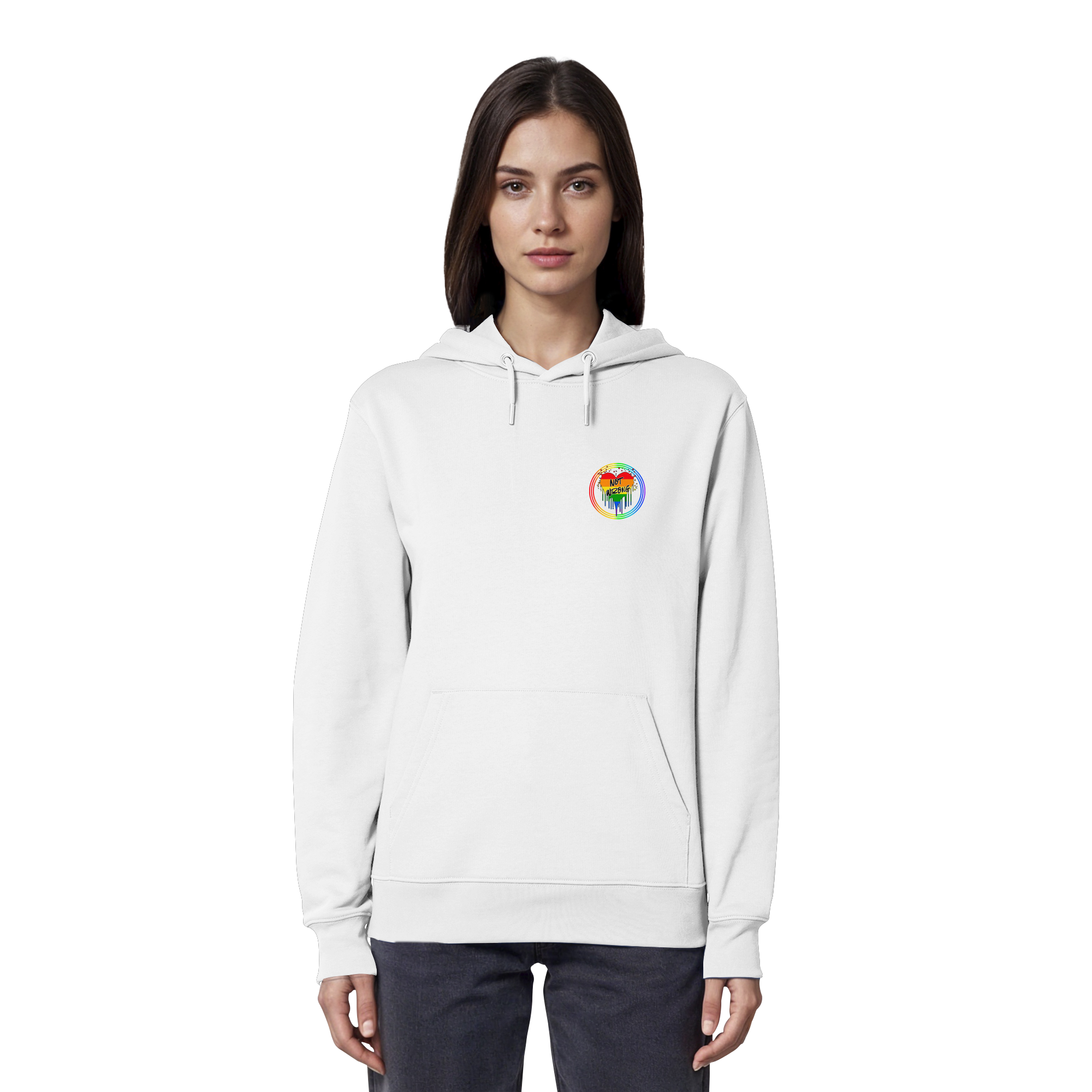 Queer Not Wrong "Regenbogenkreis Edition" - Organic Hoodie