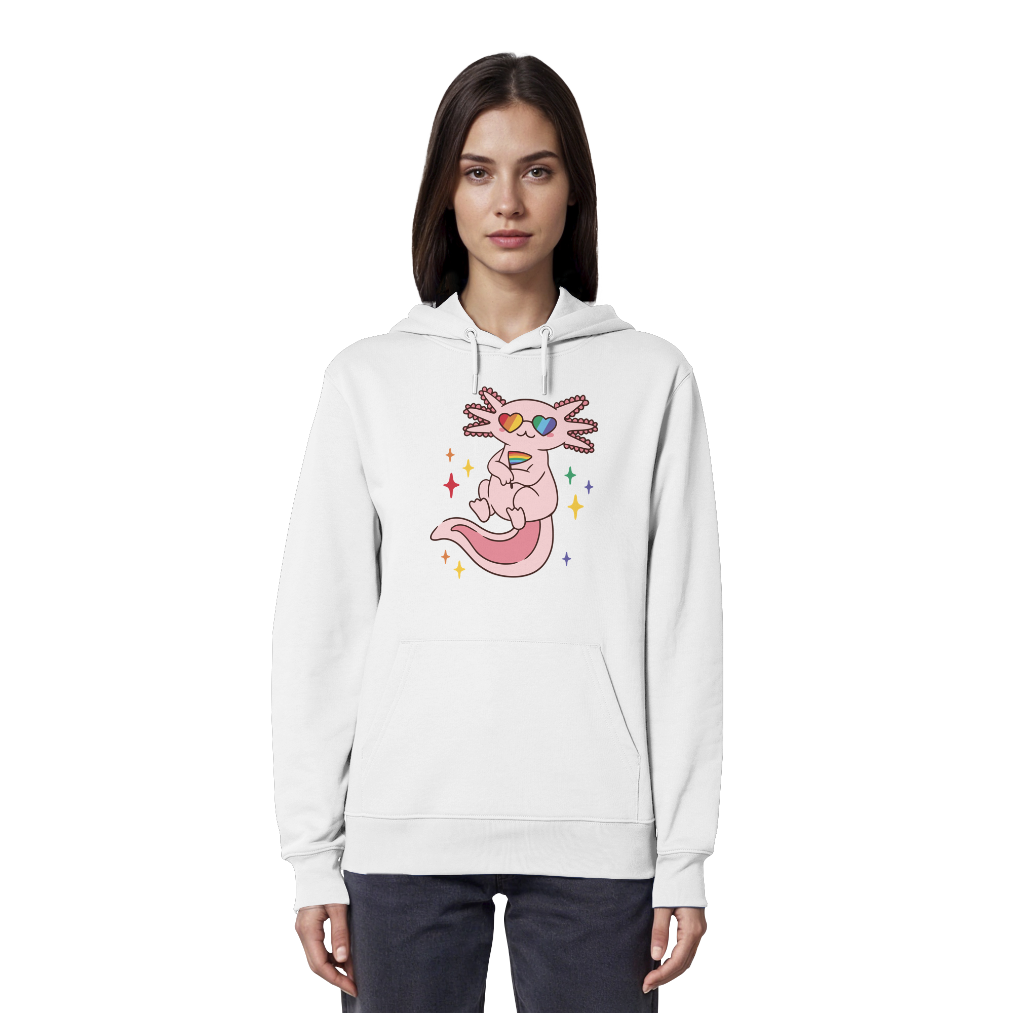 Big Pride Axolotl - Organic Hoodie
