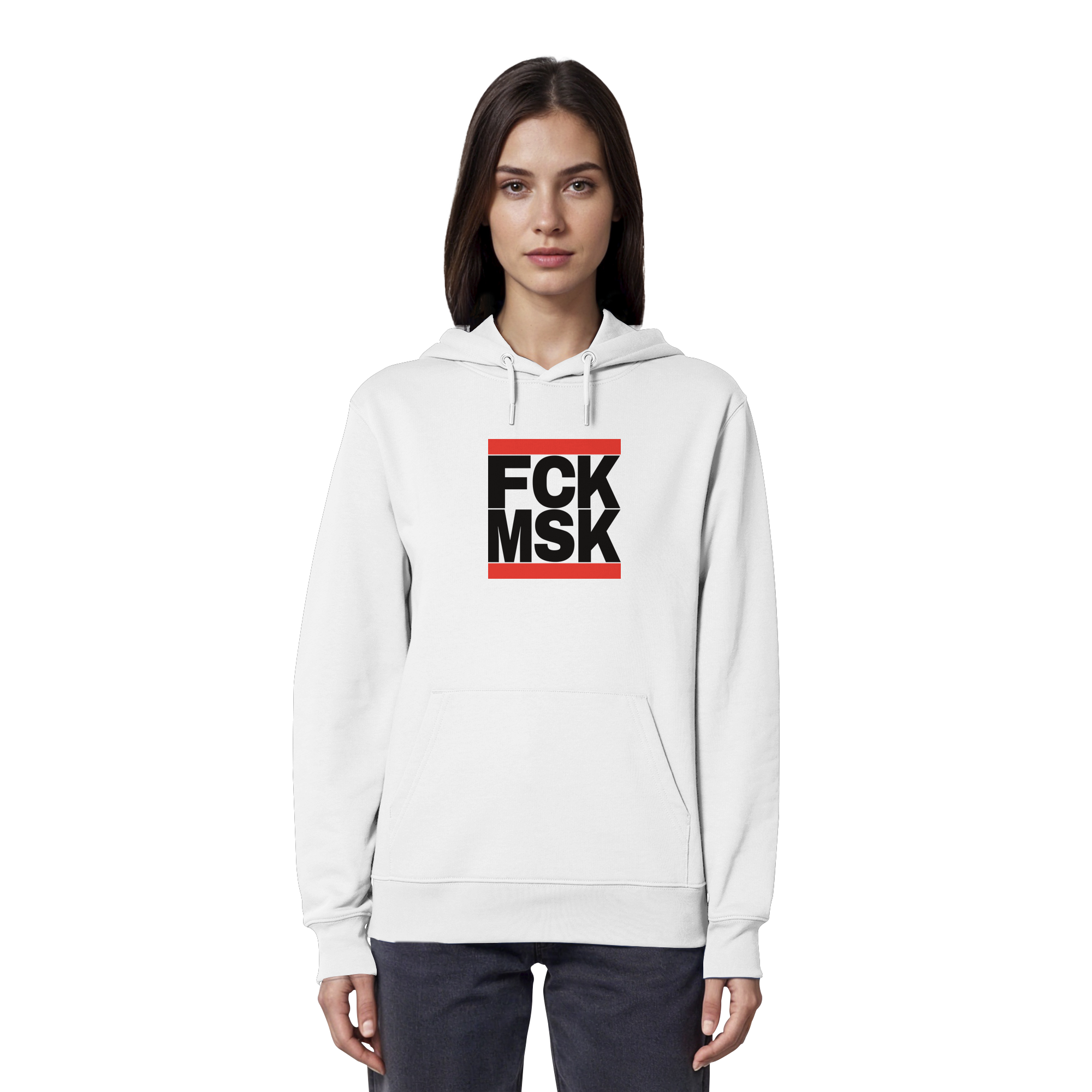 FCK MSK (schwarze Schrift) - Organic Hoodie