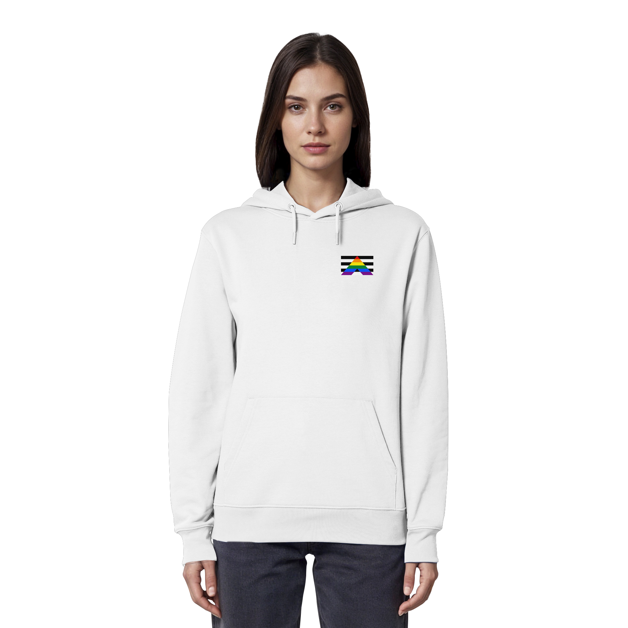Straight Ally Pride Flag - Organic Hoodie