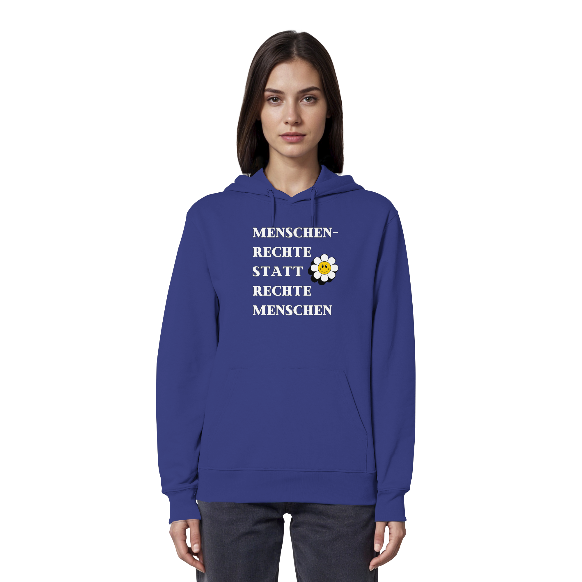 Menschenrechte statt rechte Menschen - Organic Hoodie