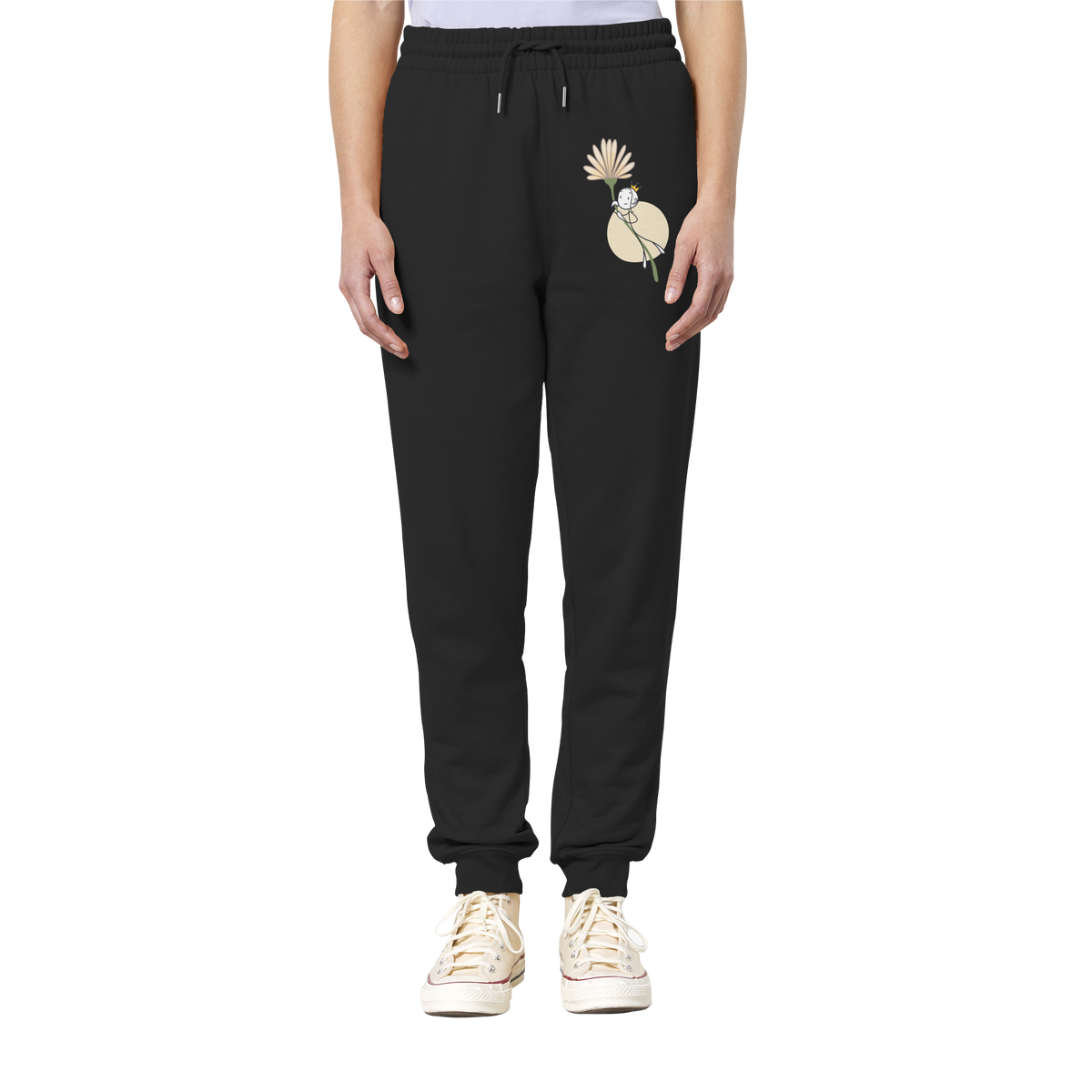 Seelenmännchen "Blumenfliegen Edition" (dunkel) - Organic Jogger Pants