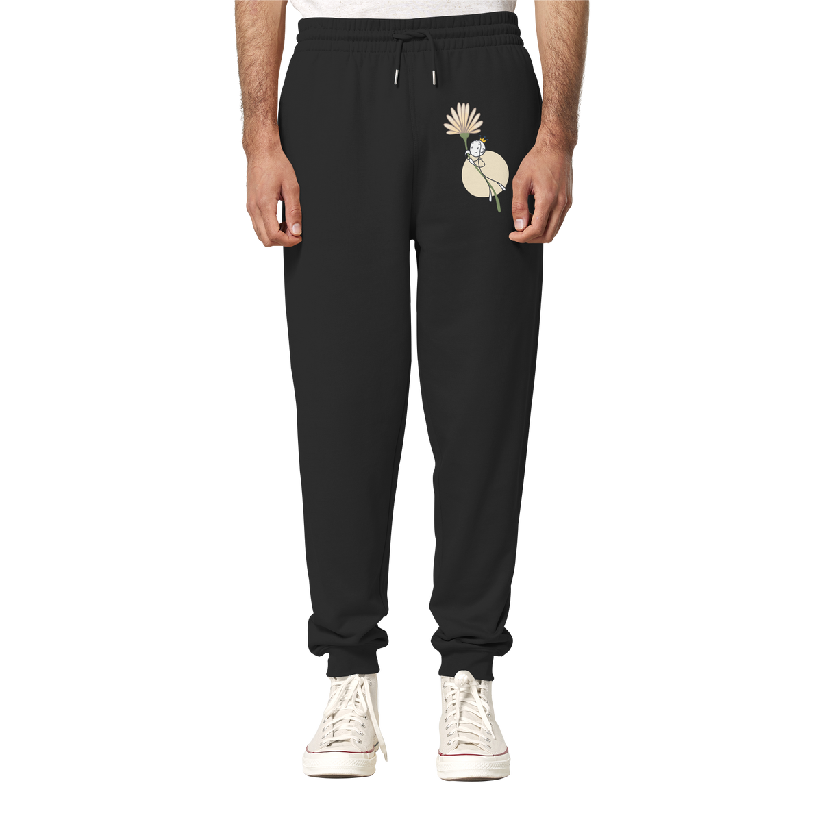 Seelenmännchen "Blumenfliegen Edition" (dunkel) - Organic Jogger Pants