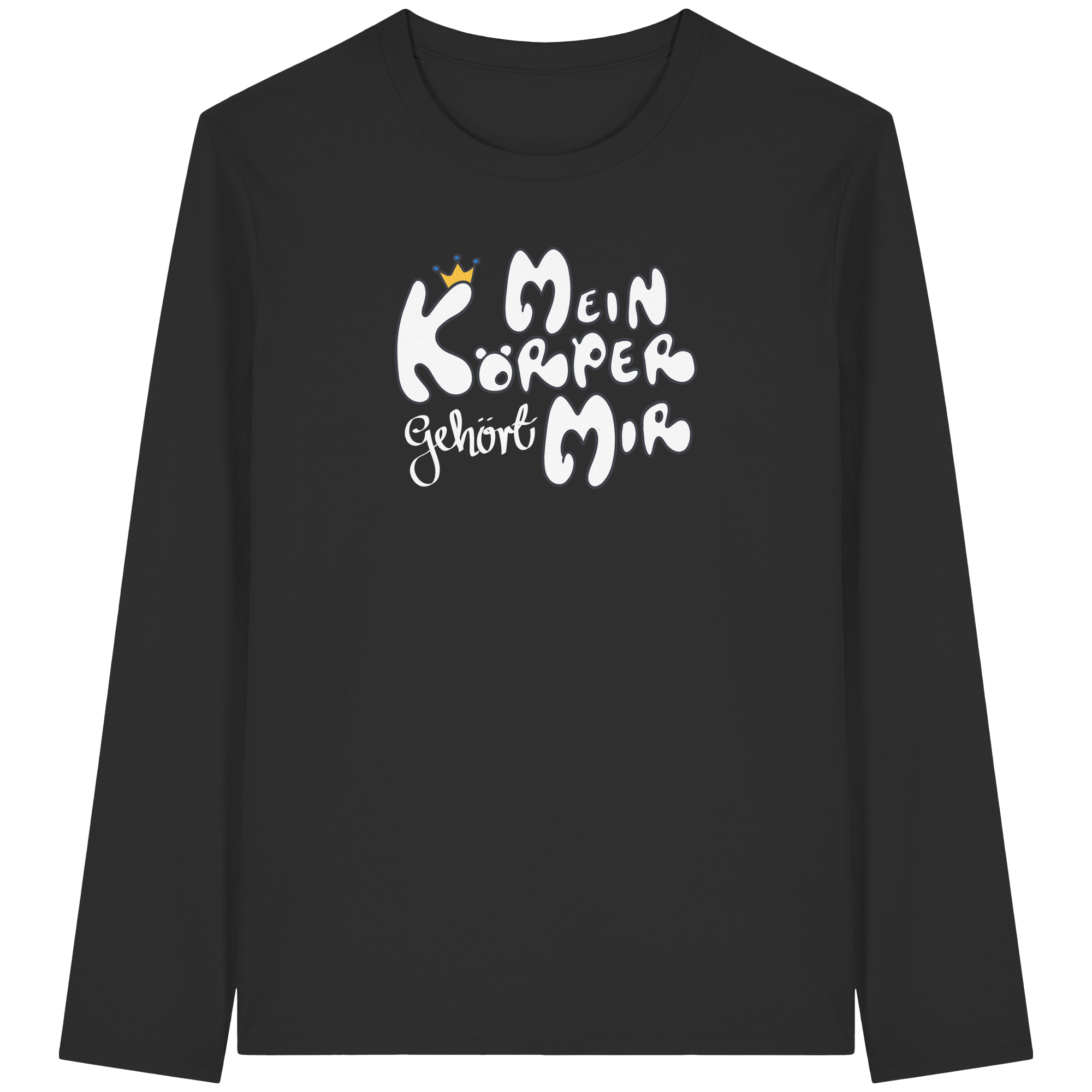 Mein Körper gehört mir "Weiße Edition" - Organic Longsleeve T-Shirt