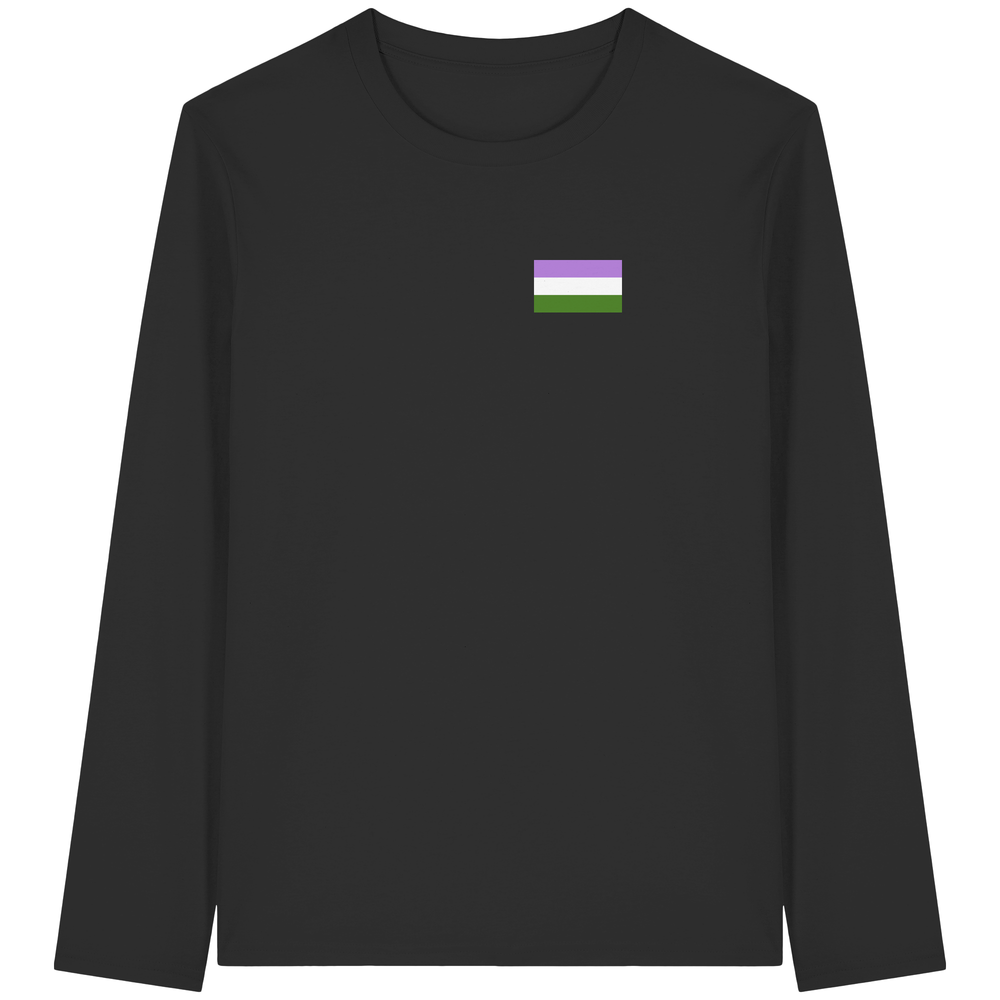 Genderqueer Pride Flag - Organic Longsleeve T-Shirt
