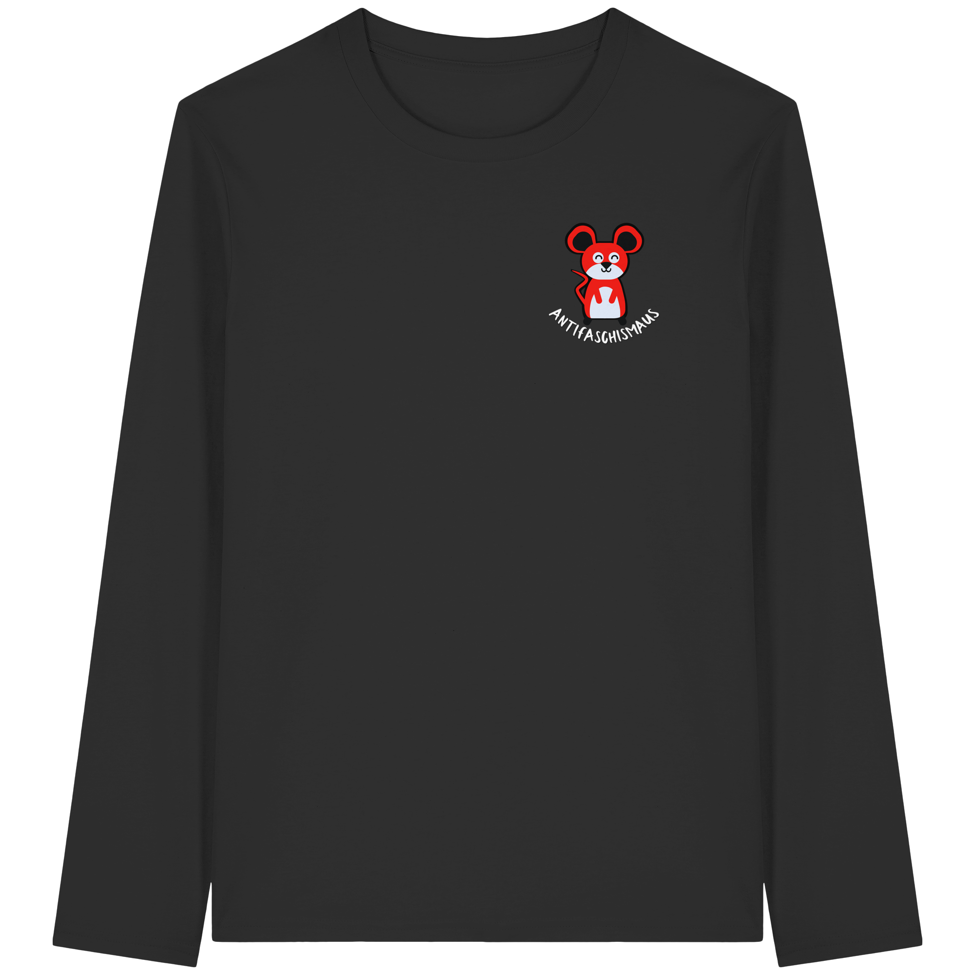 Antifaschismaus - Organic Longsleeve T-Shirt