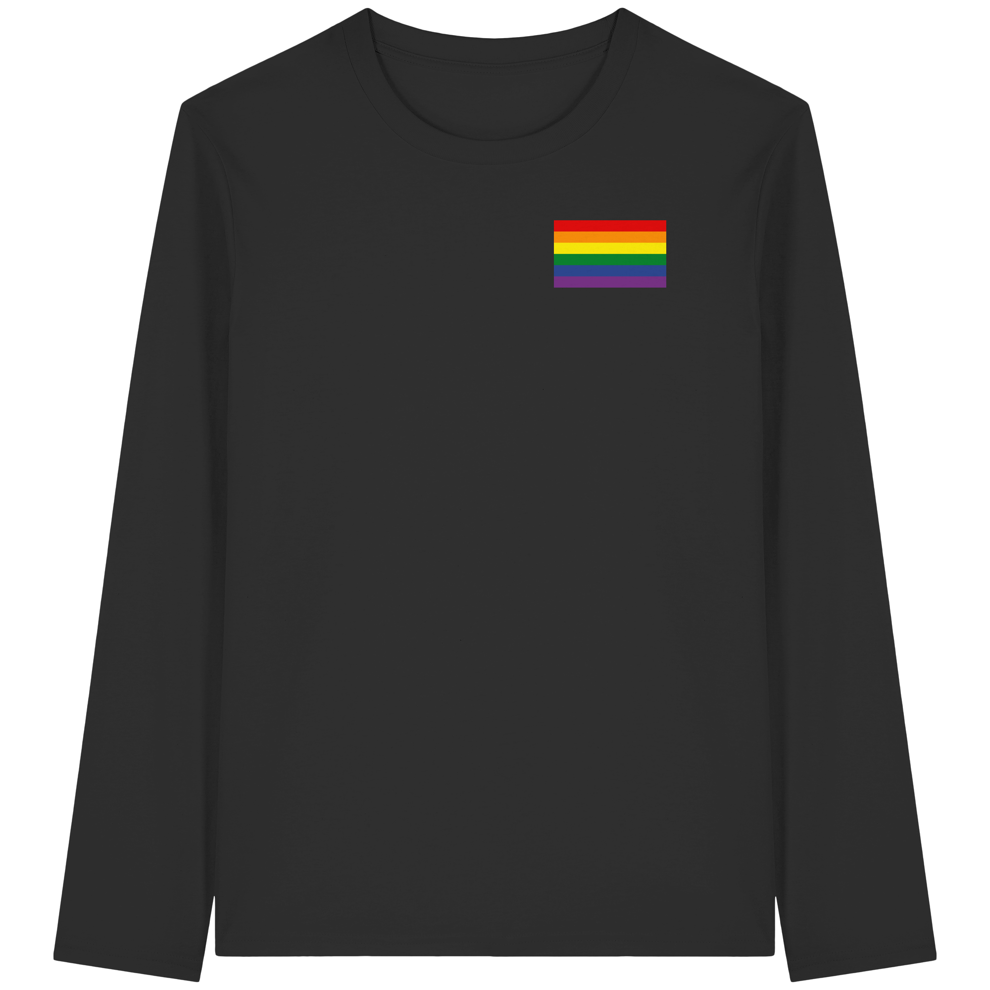 Regenbogen Pride Flag - Organic Longsleeve T-Shirt