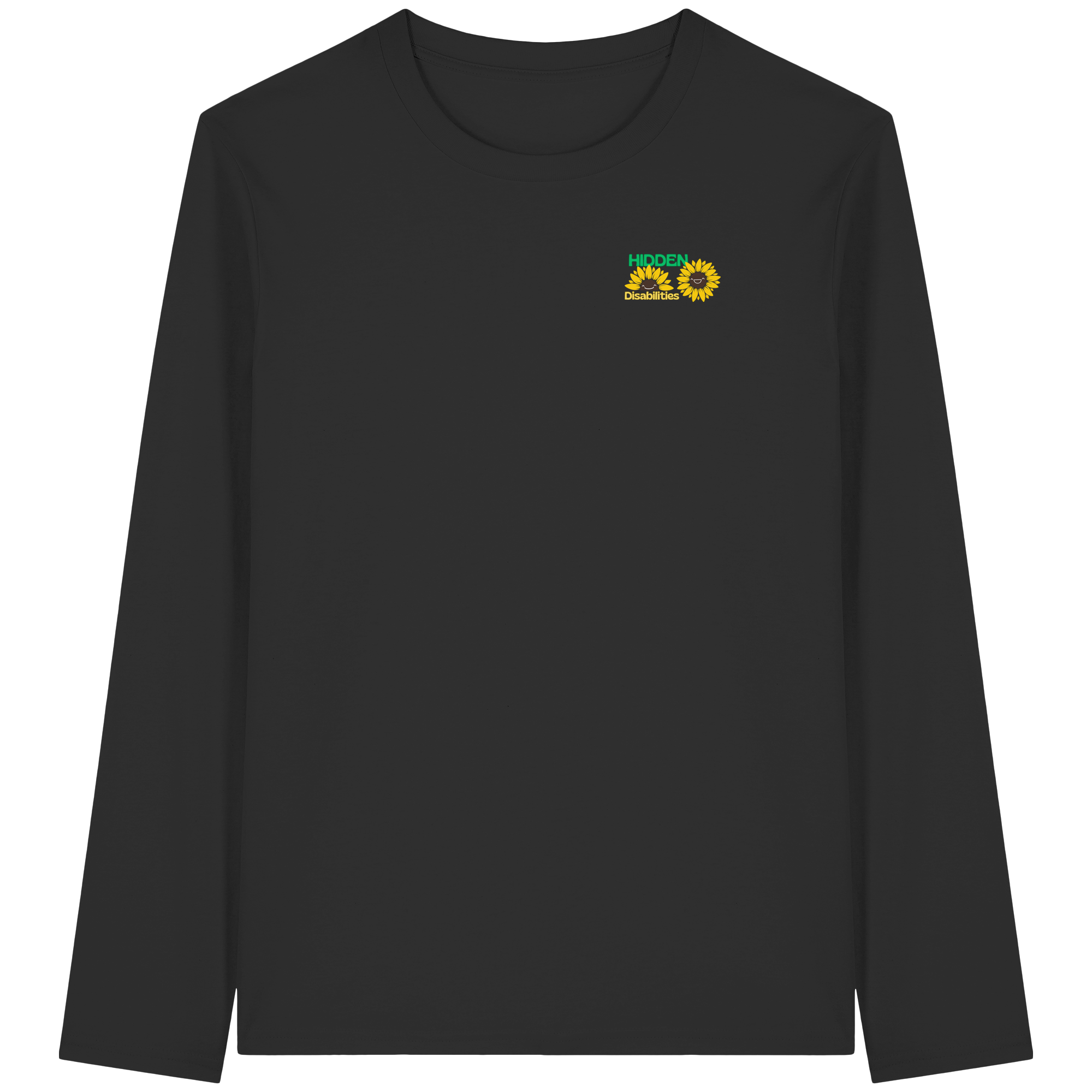 Hidden Disabilities "Sunflower Smile Edition" - Organic Longsleeve T-Shirt