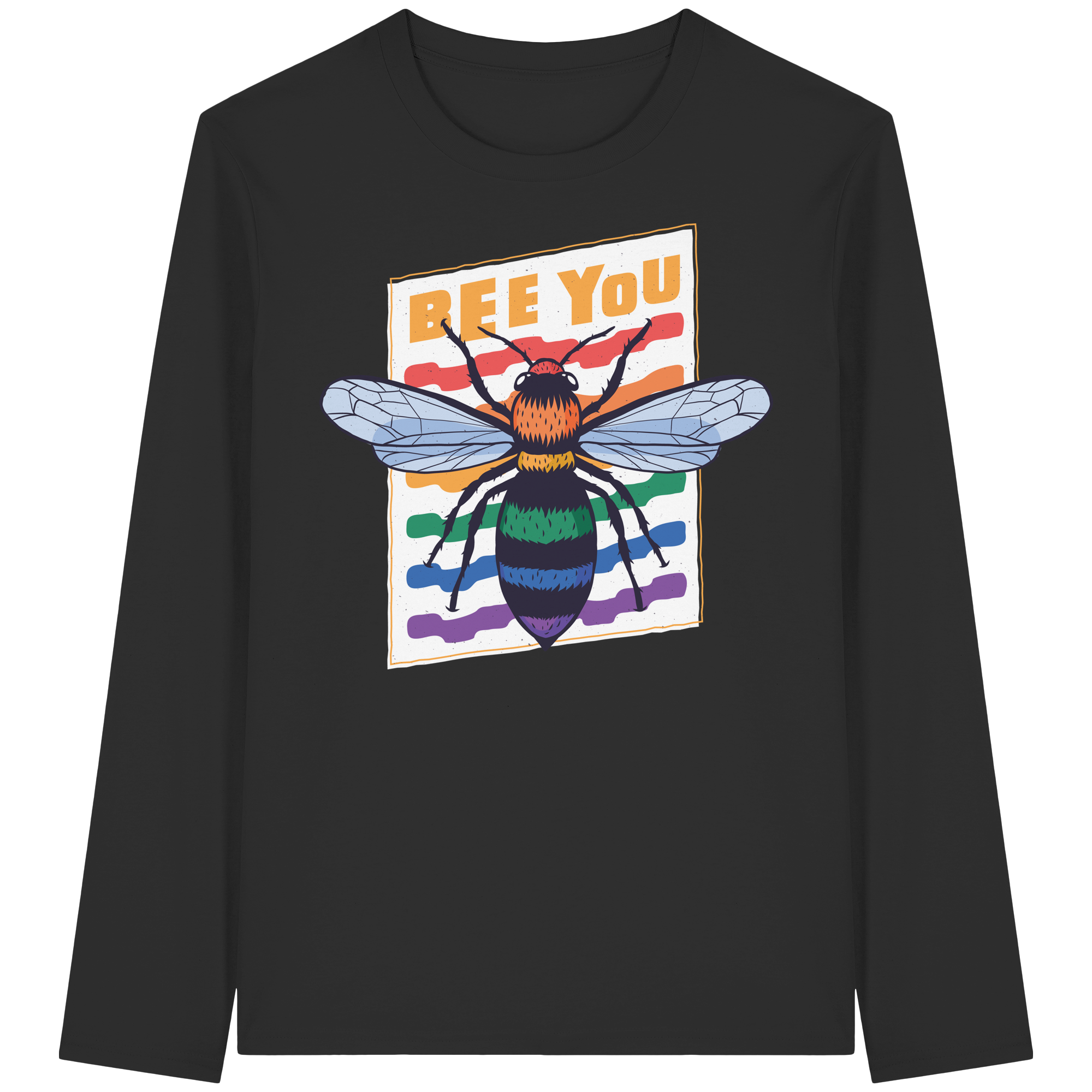 Bee You "Rainbow Edition" - Organic Longsleeve T-Shirt
