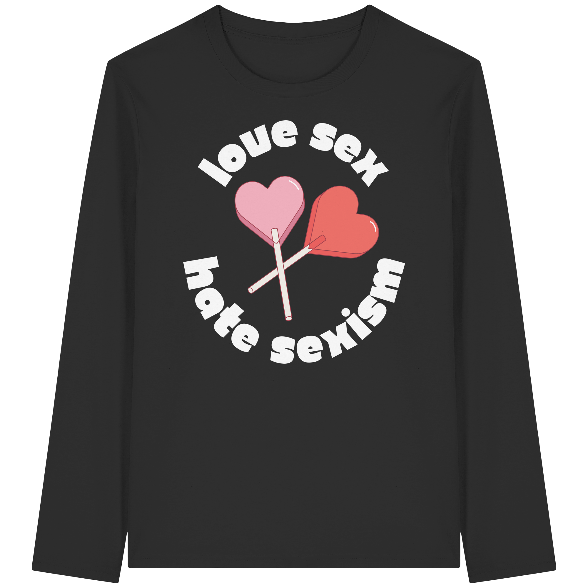 Love Sex Hate Sexism - Organic Longsleeve T-Shirt