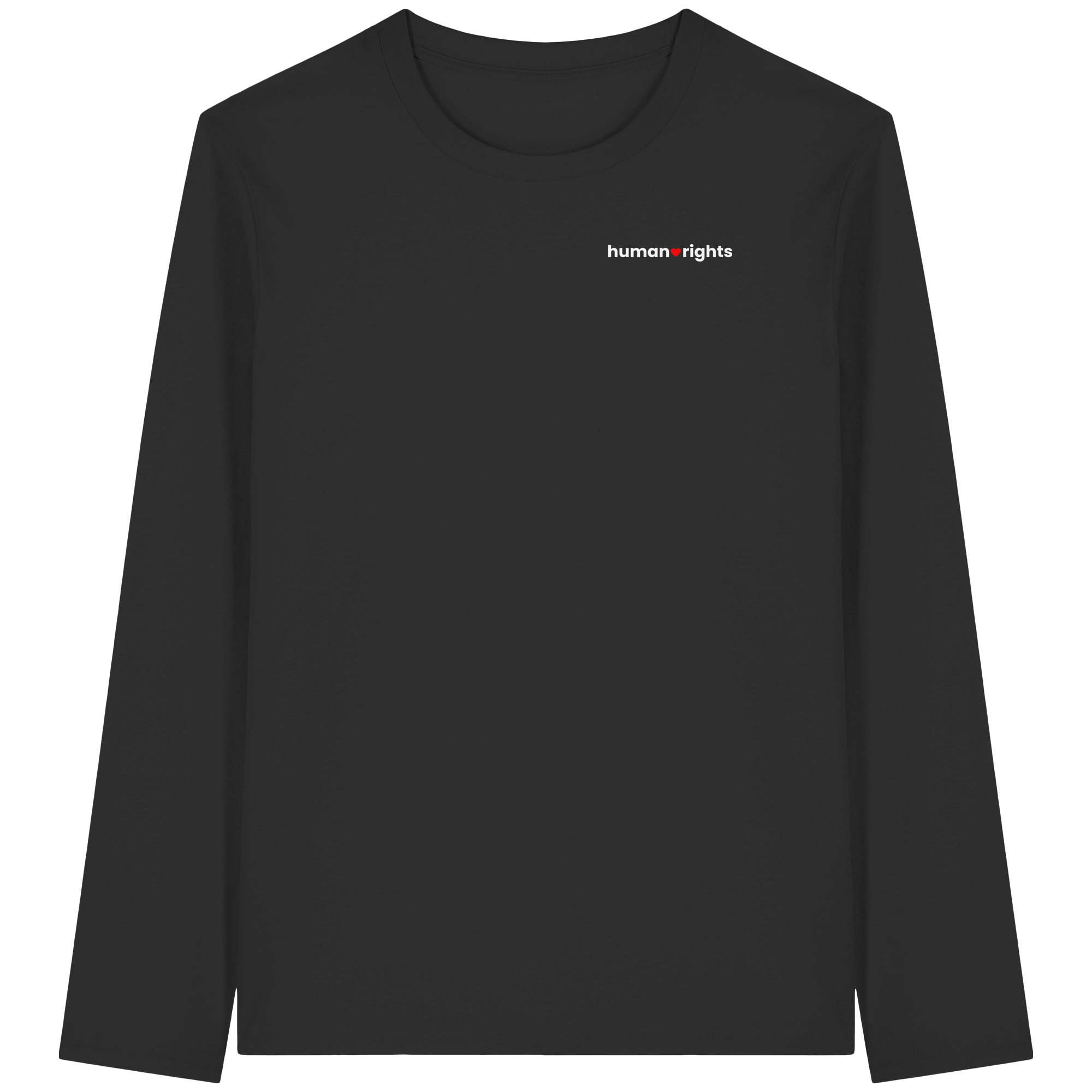 human rights "Red Heart Edition" - Organic Longsleeve T-Shirt
