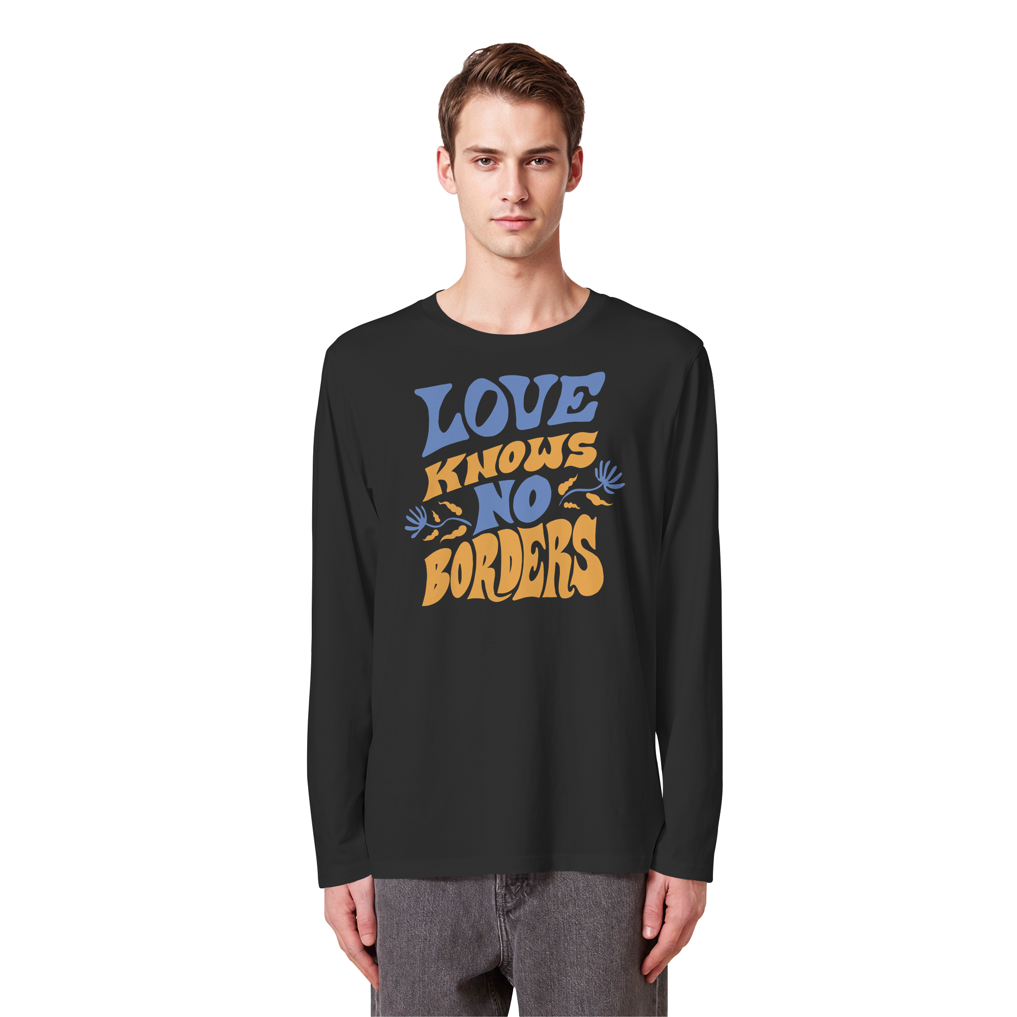 Love Knows No Borders - Organic Longsleeve T-Shirt