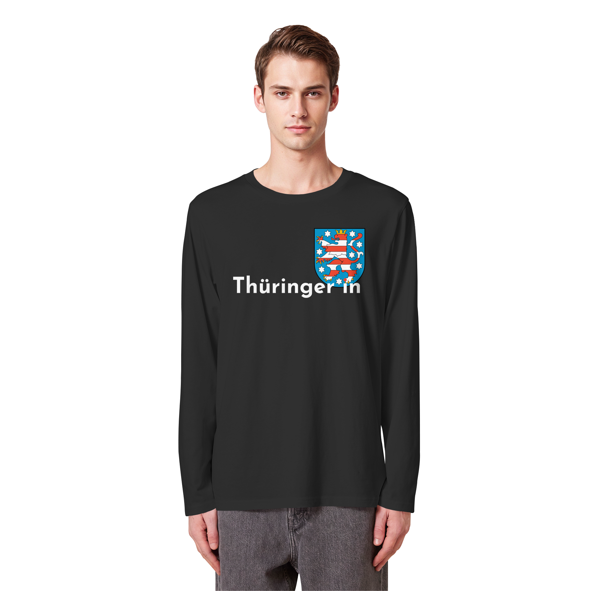 Thüringer*in "Wappen Edition" - Organic Longsleeve T-Shirt