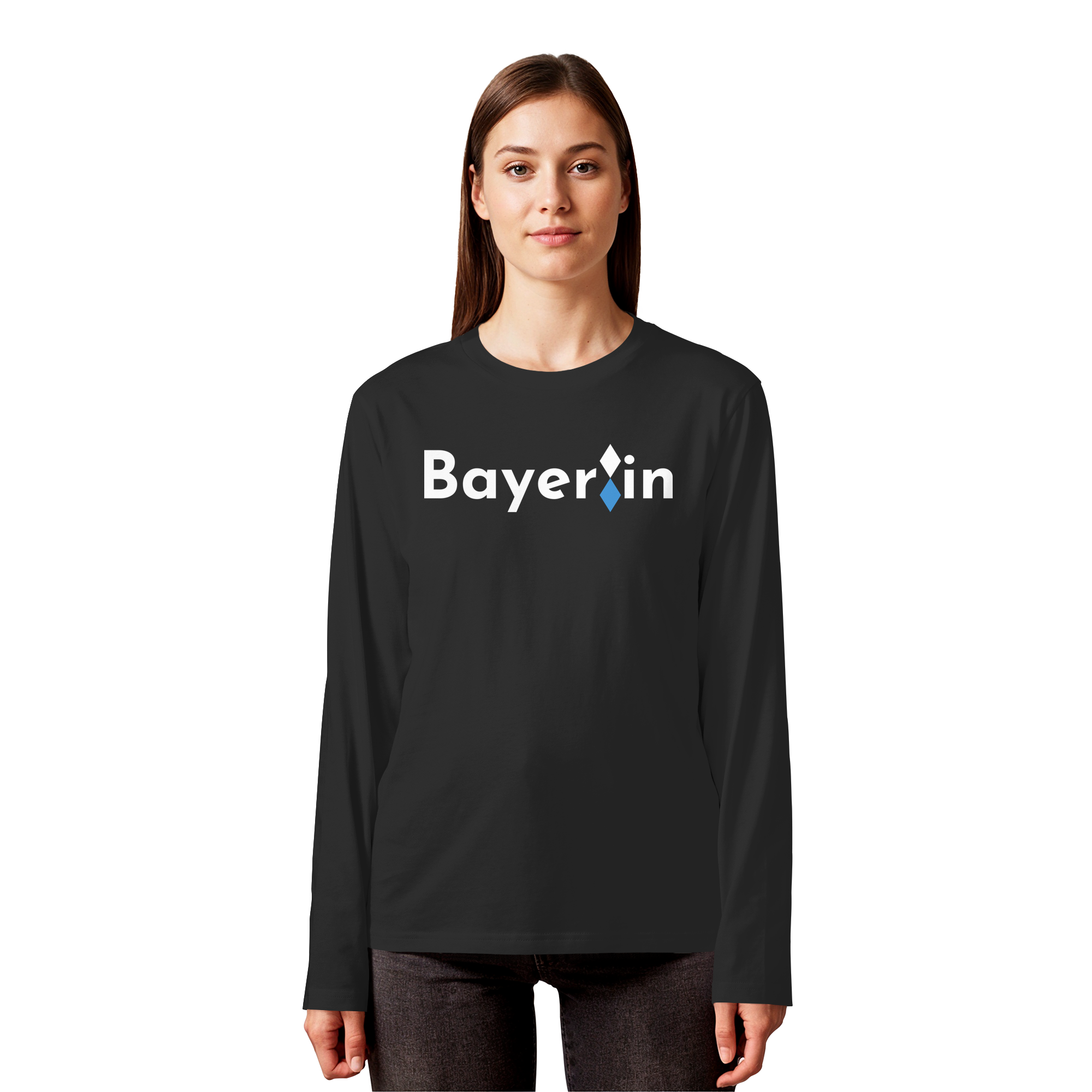 Bayer:in "Rauten-Edition" - Organic Longsleeve T-Shirt