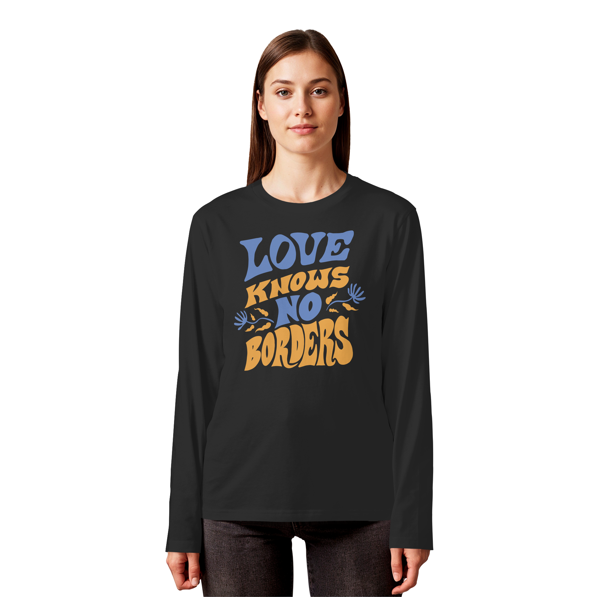 Love Knows No Borders - Organic Longsleeve T-Shirt