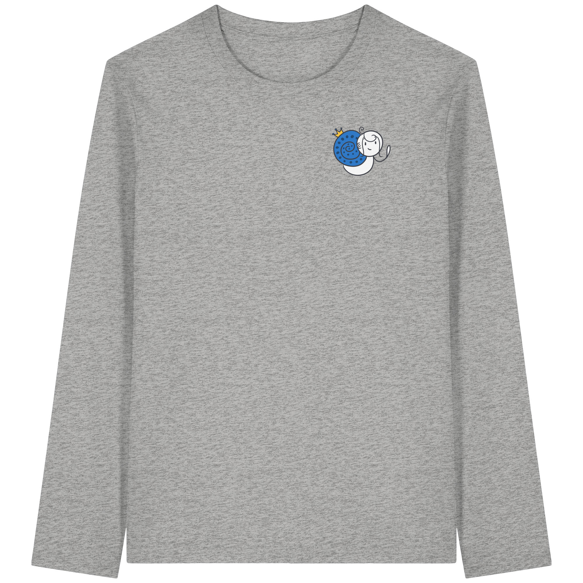 Meine Heilung braucht Zeit "Schwarze Edition" Backprint - Organic Longsleeve T-Shirt