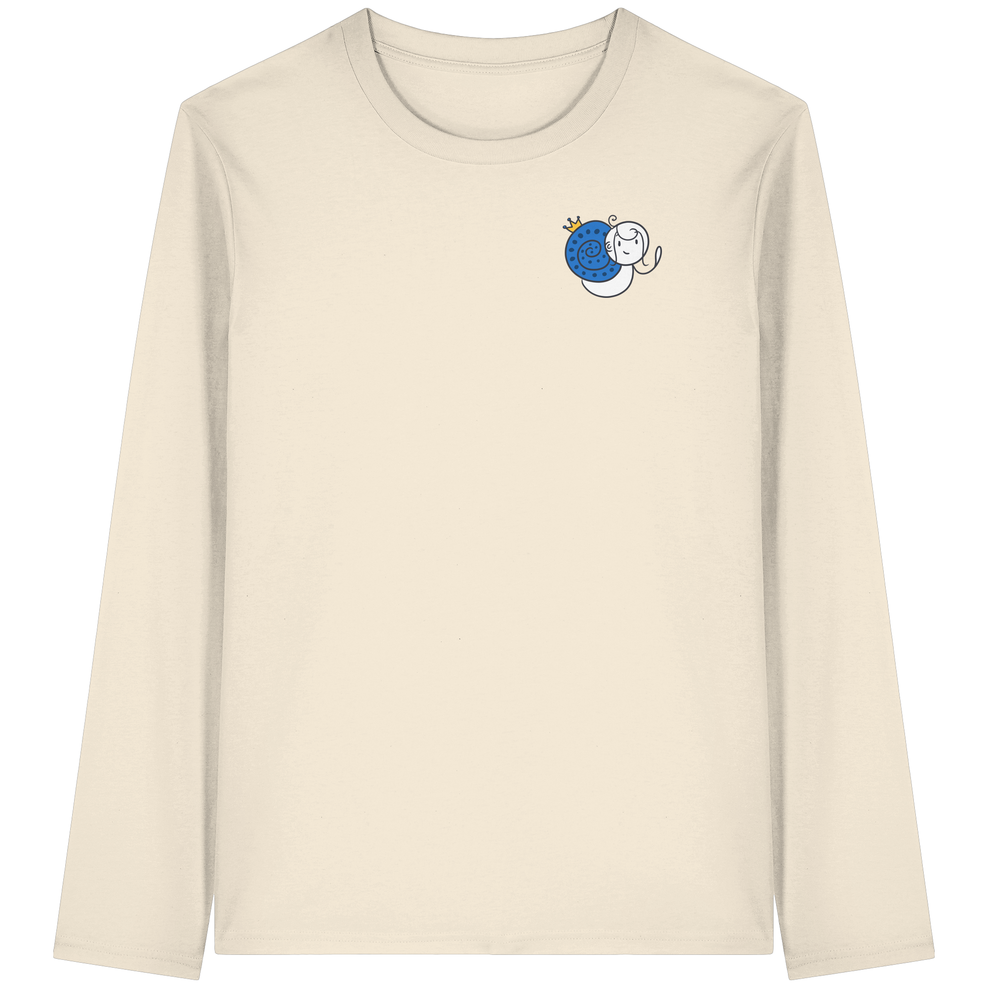 Meine Heilung braucht Zeit "Schwarze Edition" Backprint - Organic Longsleeve T-Shirt