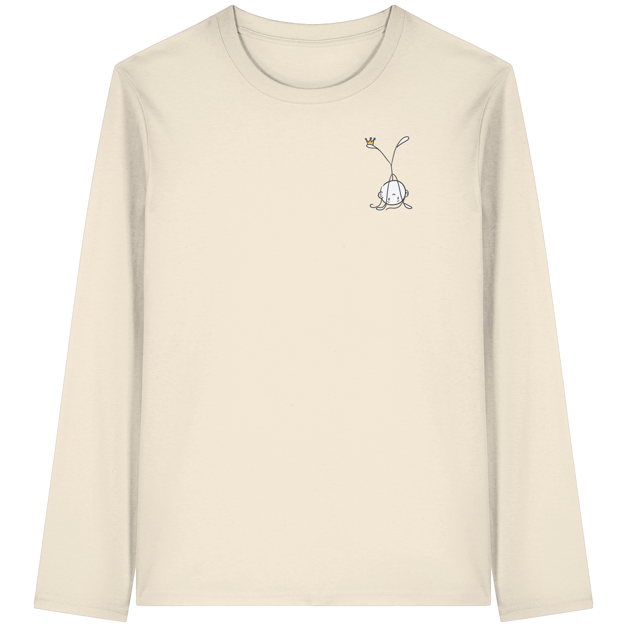 Mein Körper gehört mir "Schwarze Edition" Backprint - Organic Longsleeve T-Shirt