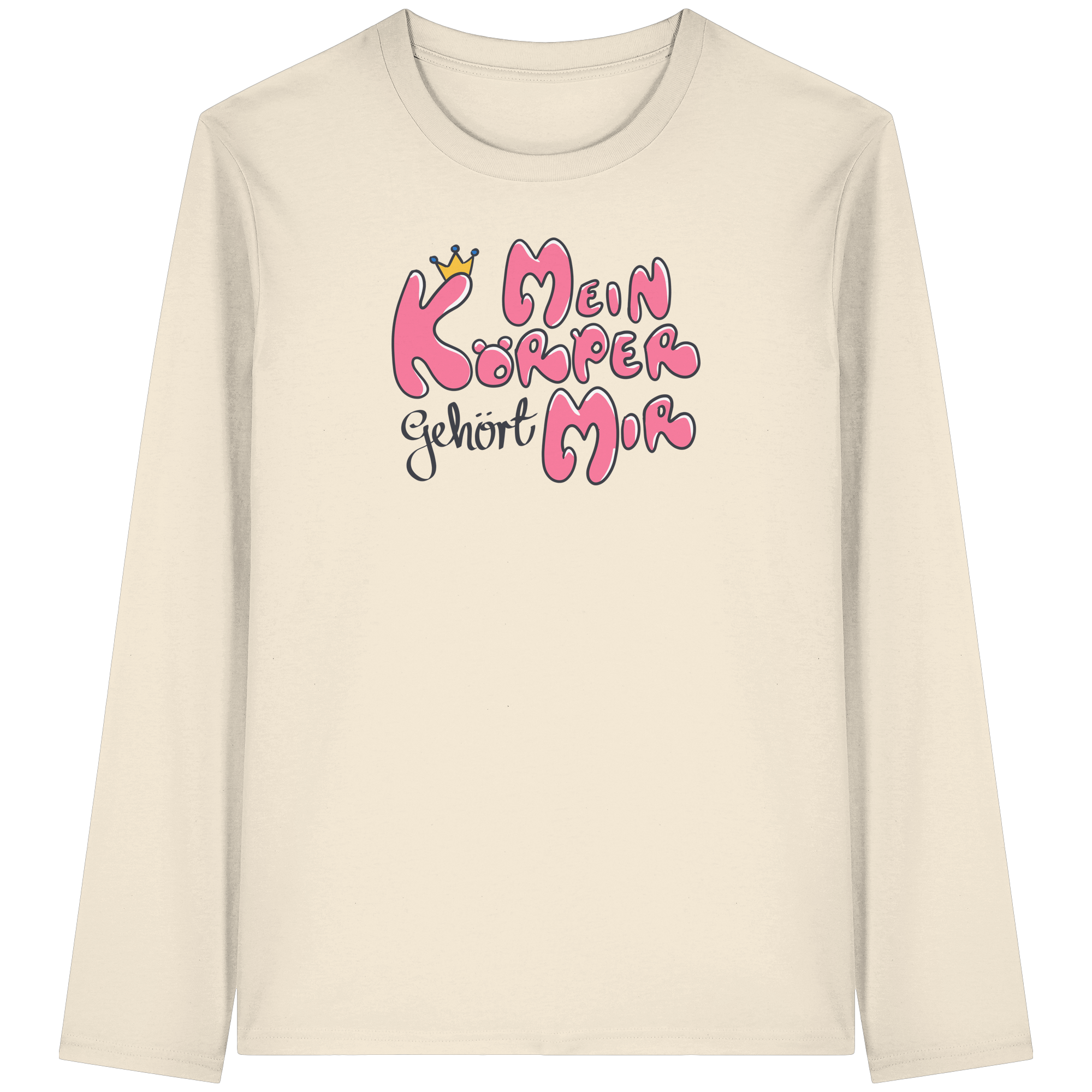 Mein Körper gehört mir "Pinke Edition" - Organic Longsleeve T-Shirt