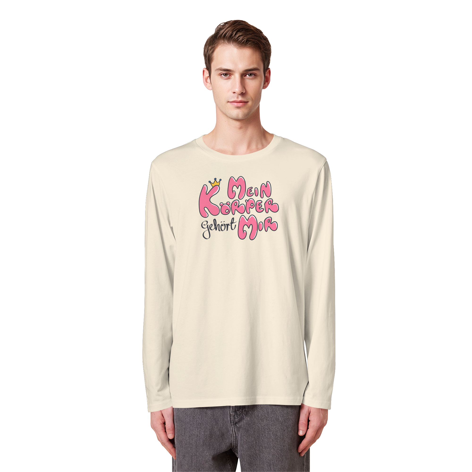 Mein Körper gehört mir "Pinke Edition" - Organic Longsleeve T-Shirt