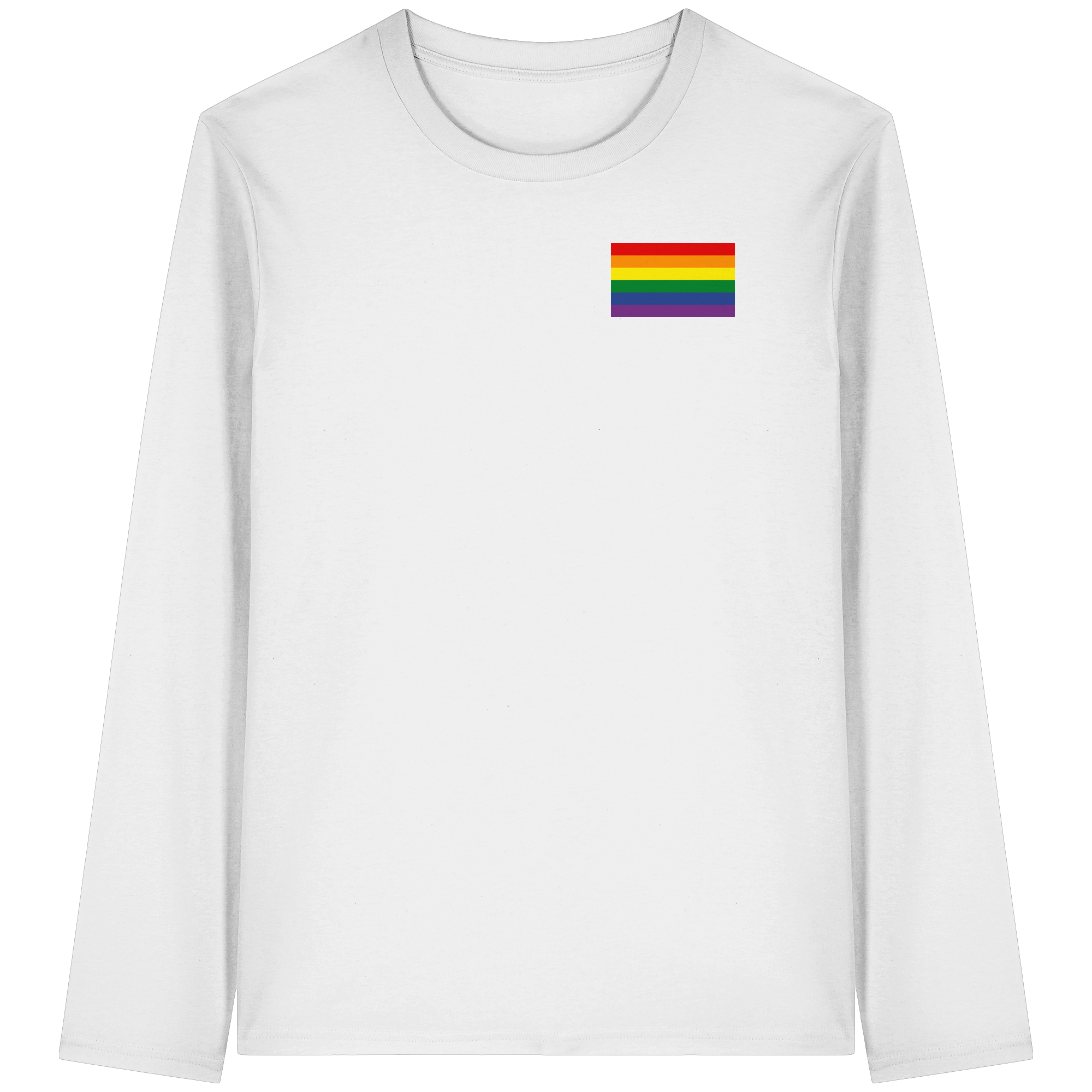 Regenbogen Pride Flag - Organic Longsleeve T-Shirt