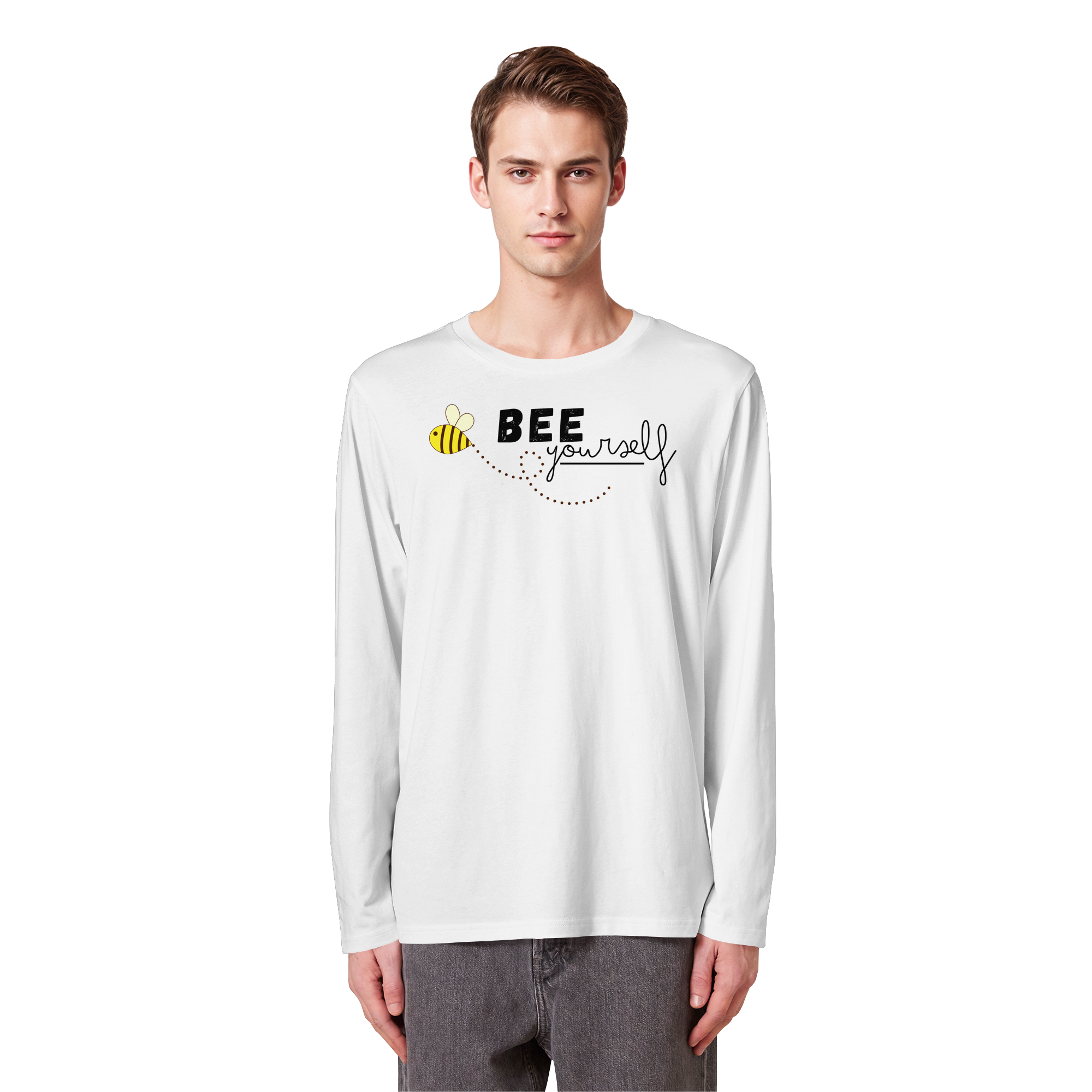 Bee yourself "Léon Edition" - Organic Longsleeve T-Shirt