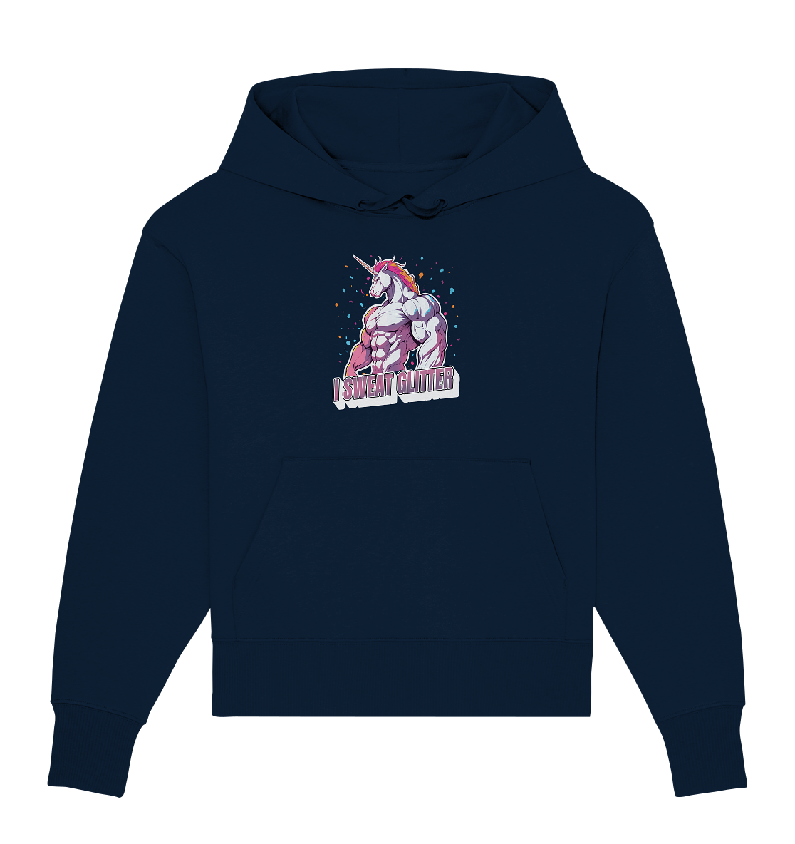 I sweat Glitter - Organic Oversize Hoodie