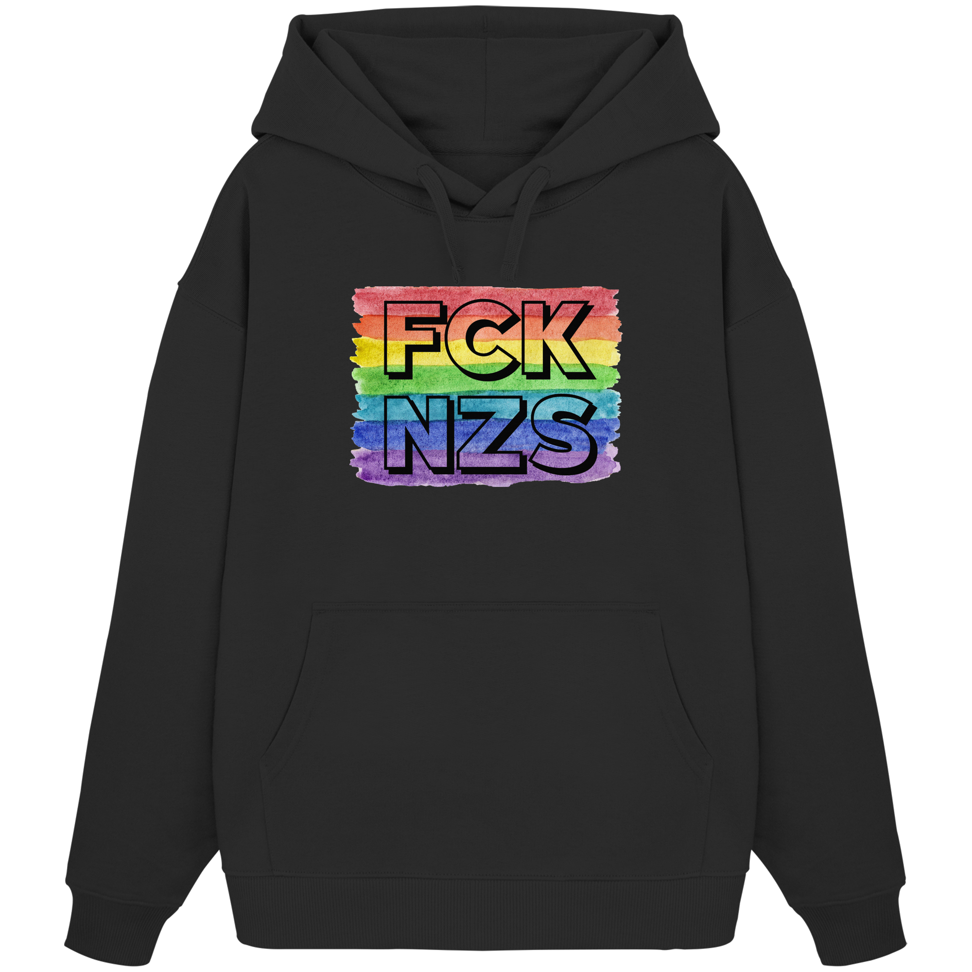 FCK NZS "Rainbow Resistance Edition" - Organic Oversize Hoodie