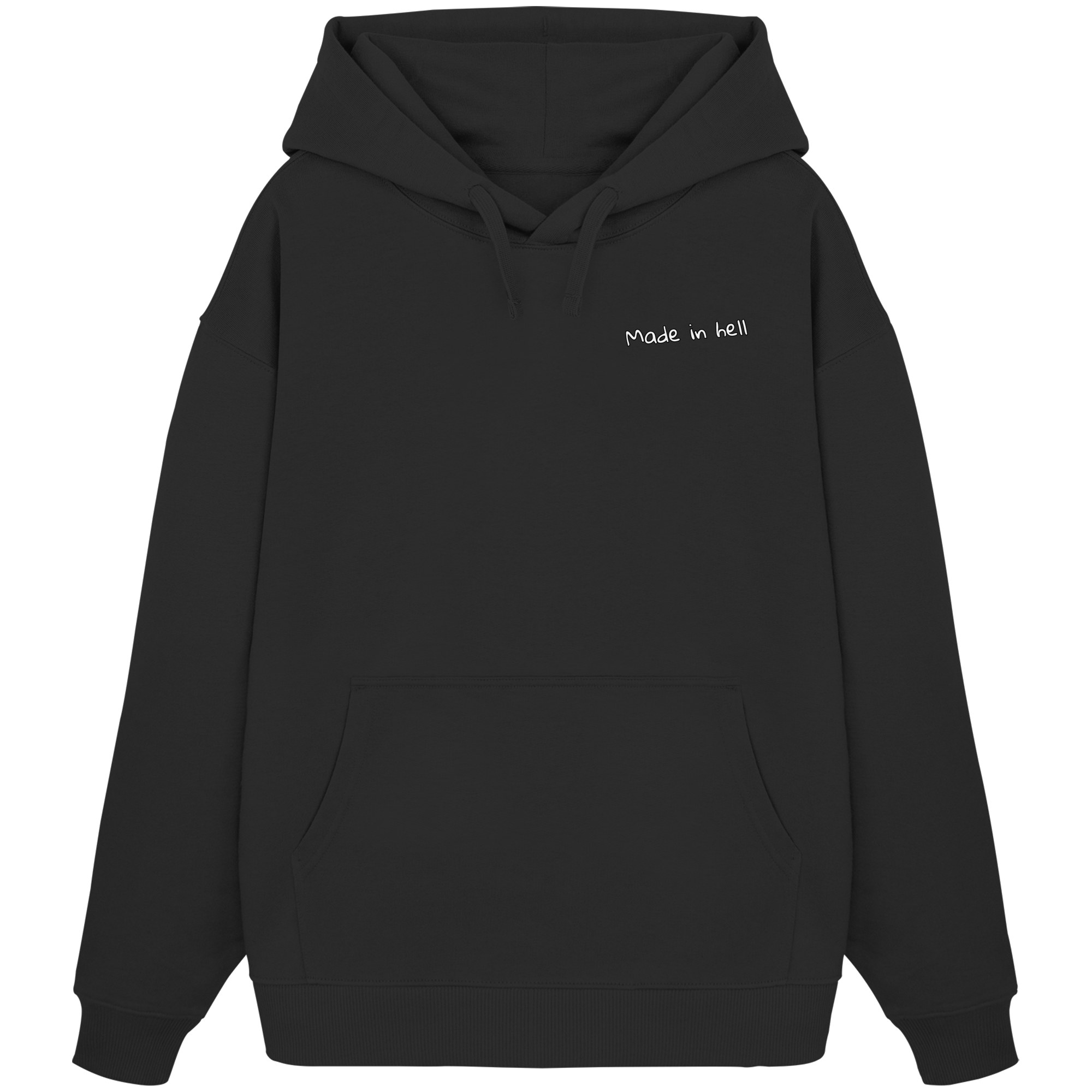 made in hell "Regenbogen Flammen Edition" Backprint - Organic Oversize Hoodie
