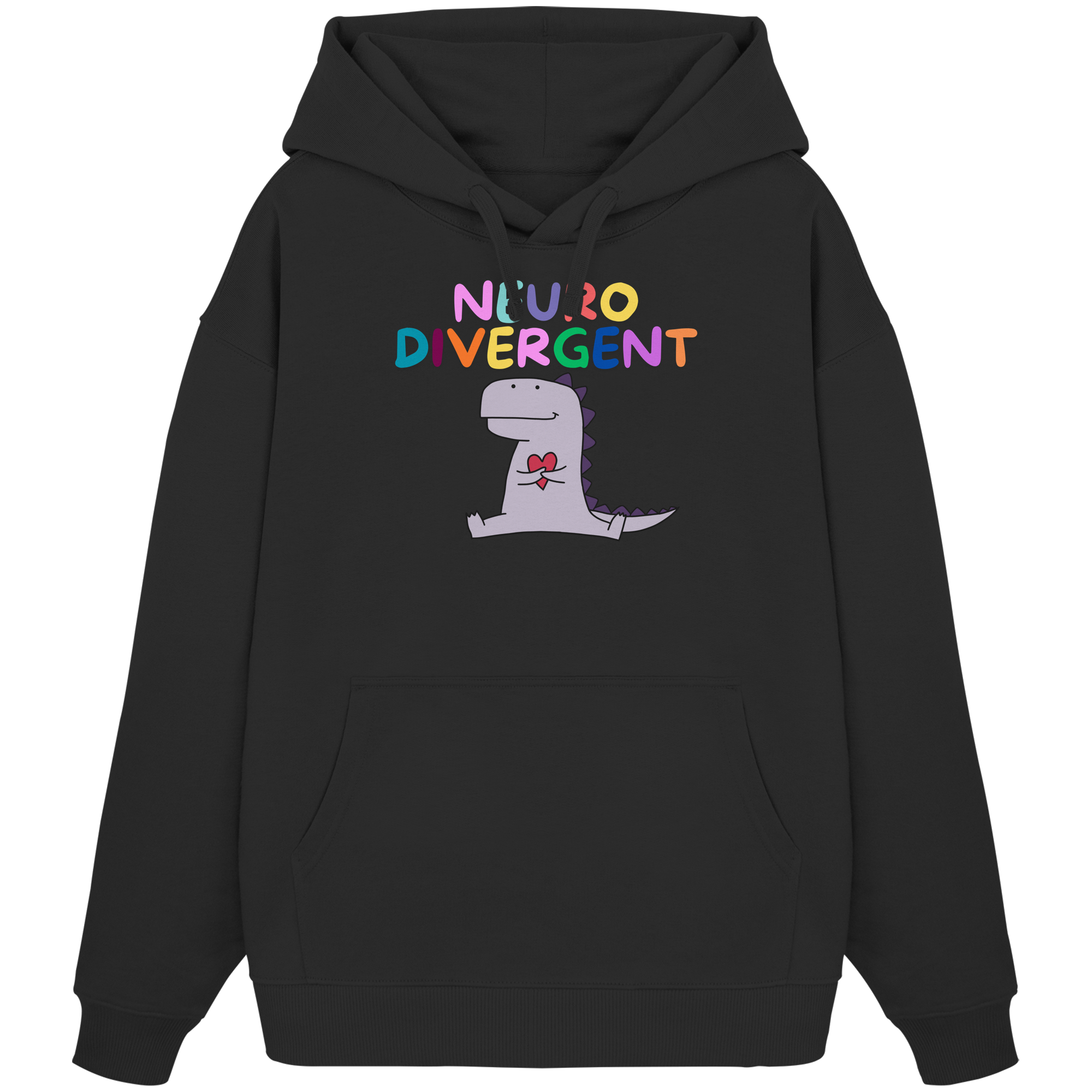 Neurodivergent "Dino Edition" - Organic Oversize Hoodie