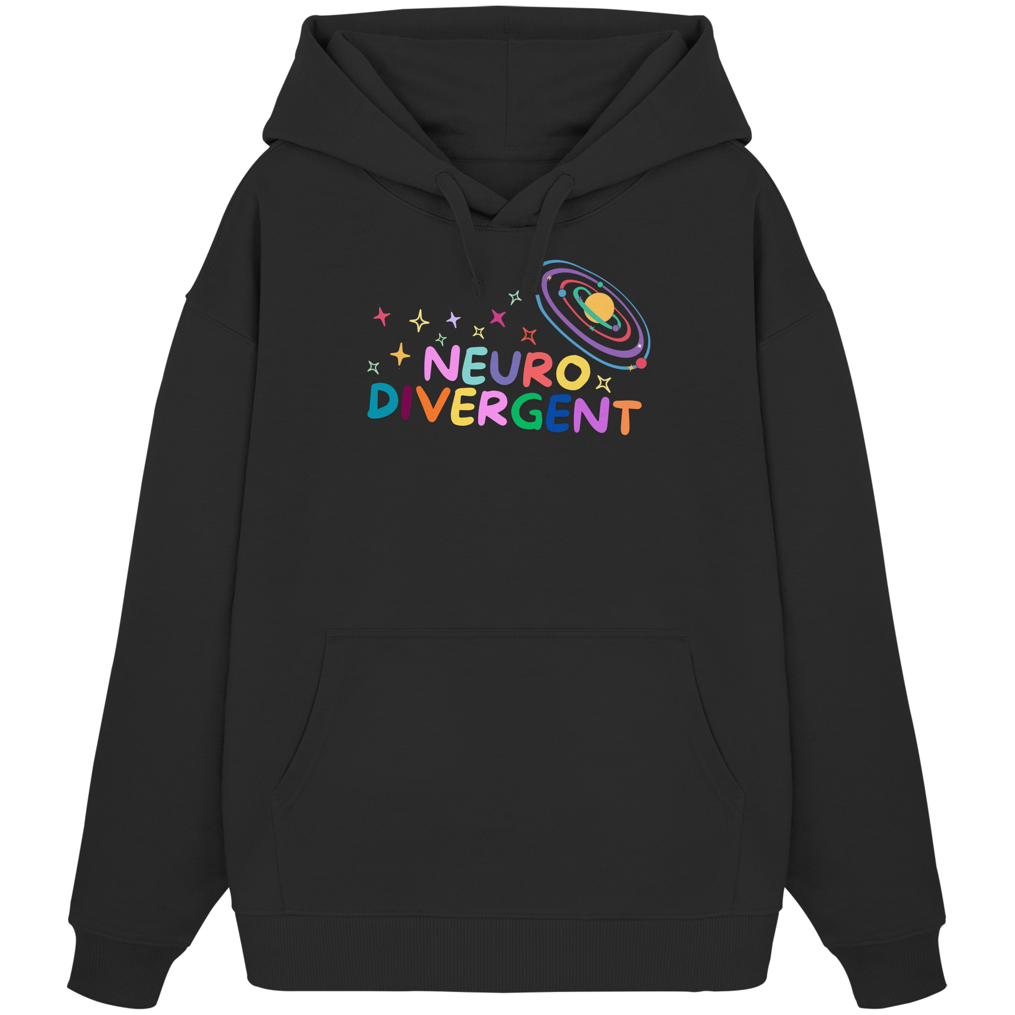 Neurodivergent "Planet Edition" - Organic Oversize Hoodie
