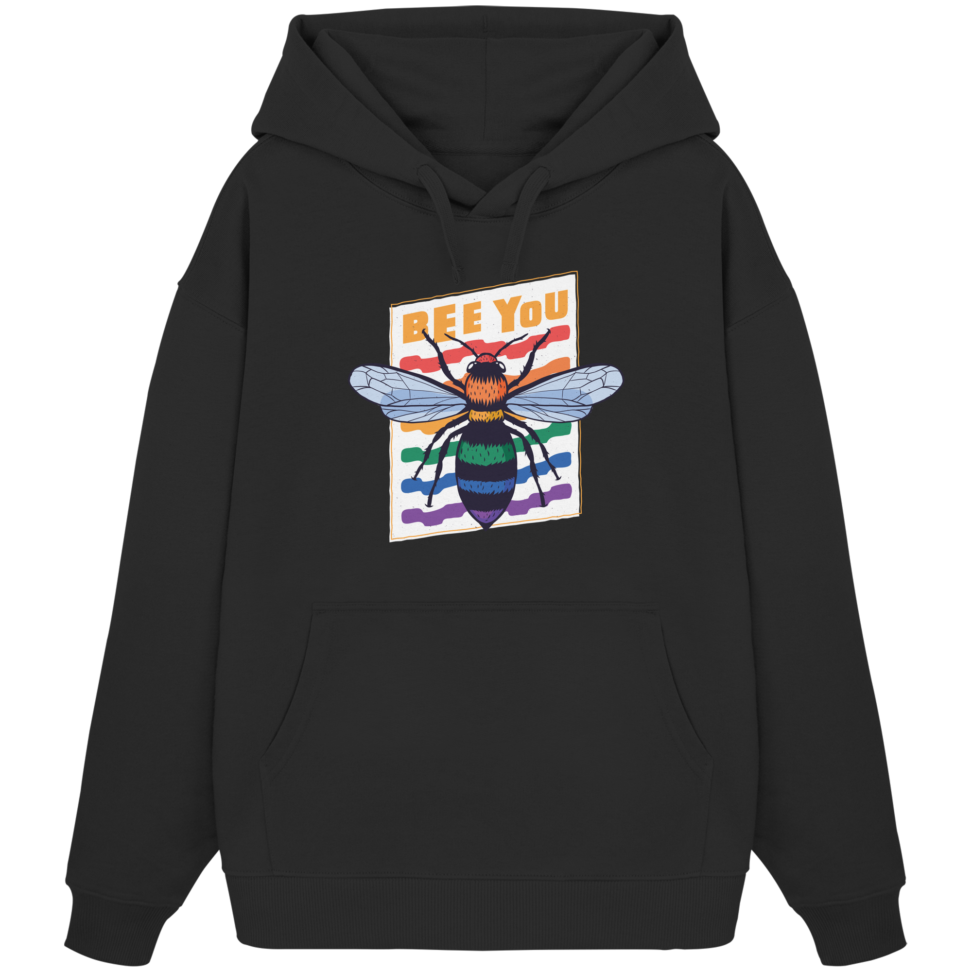 Bee You "Rainbow Edition" - Organic Oversize Hoodie
