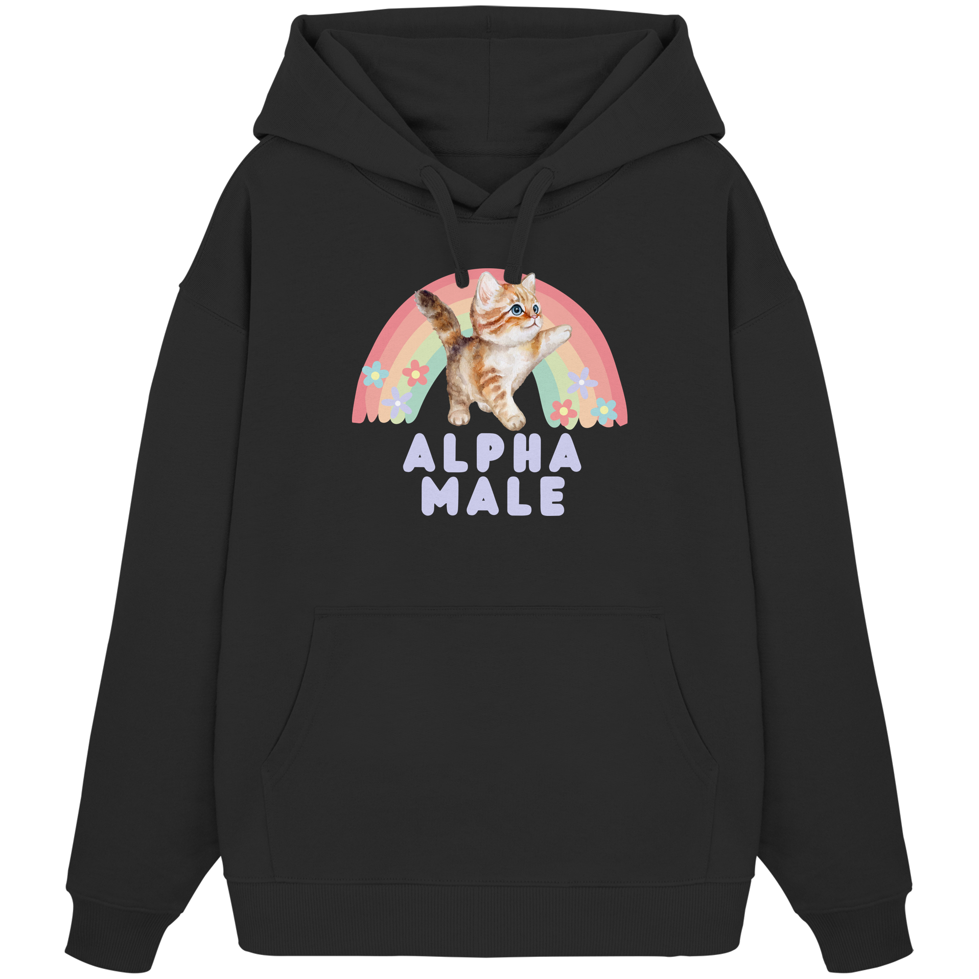 Alpha Male "Rainbow Roar Edition" - Organic Oversize Hoodie